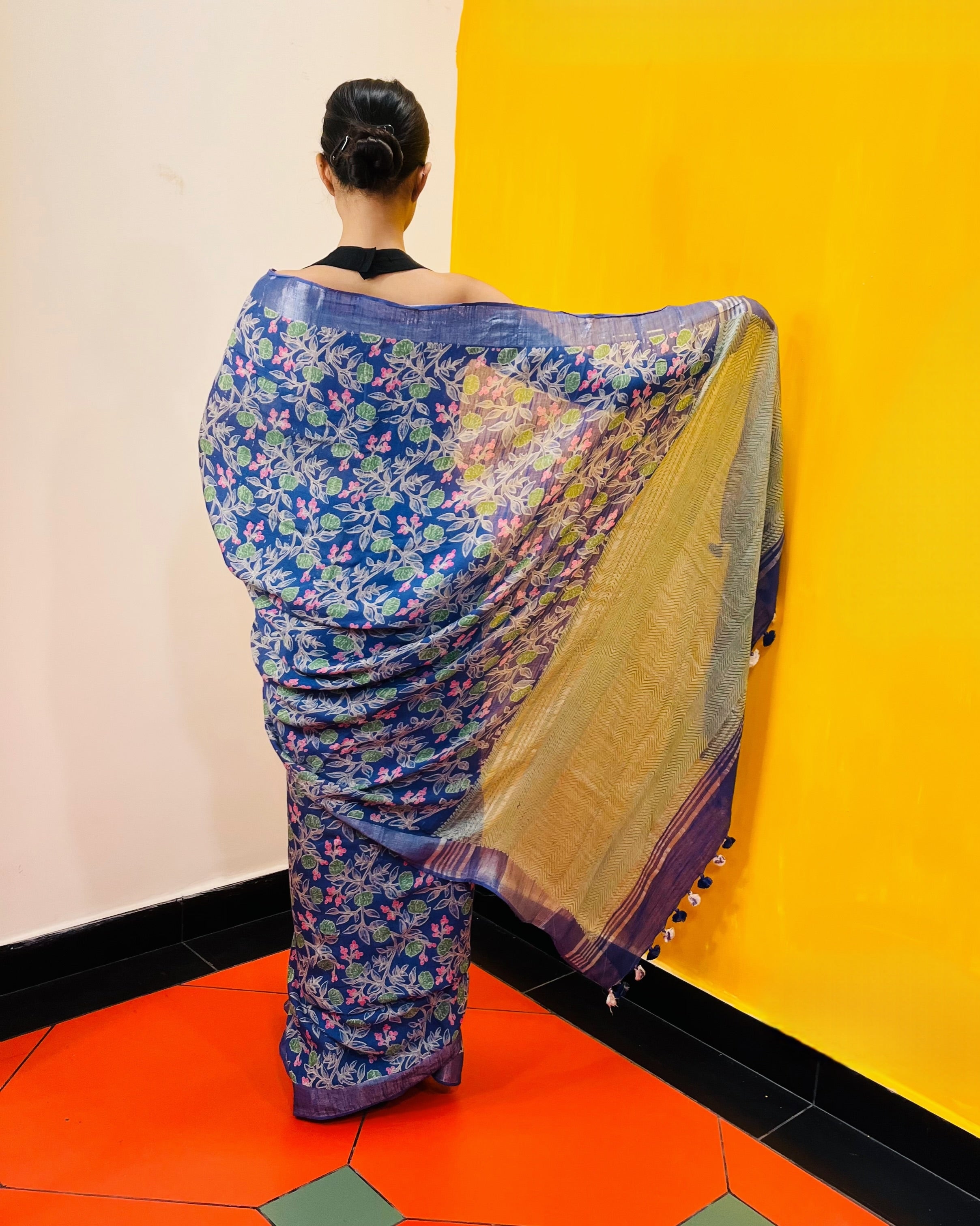 Discharge Printed Saree - Maya - Anuradha Ramam