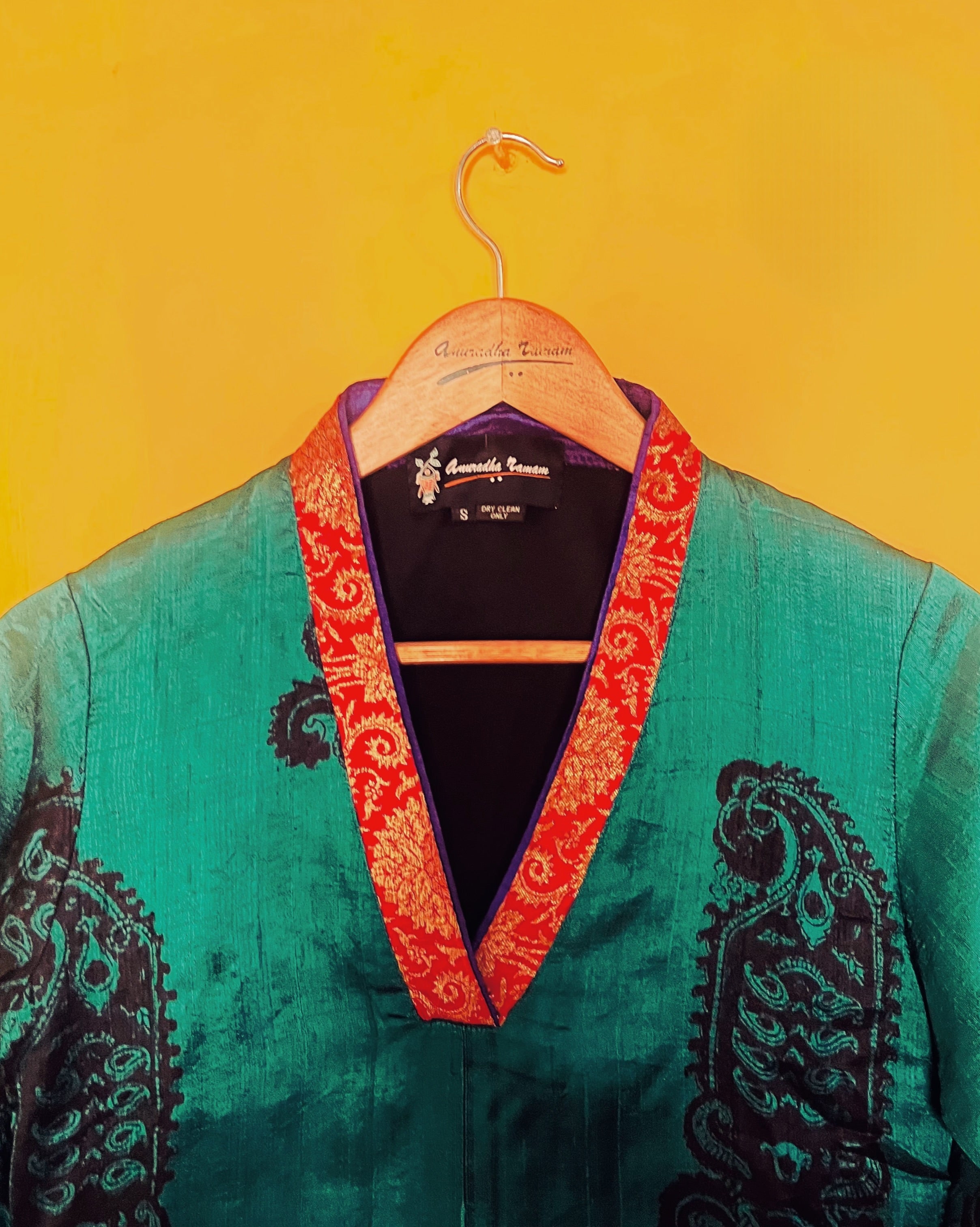 Woven Silk Top - Elina (Size - S) - Anuradha Ramam