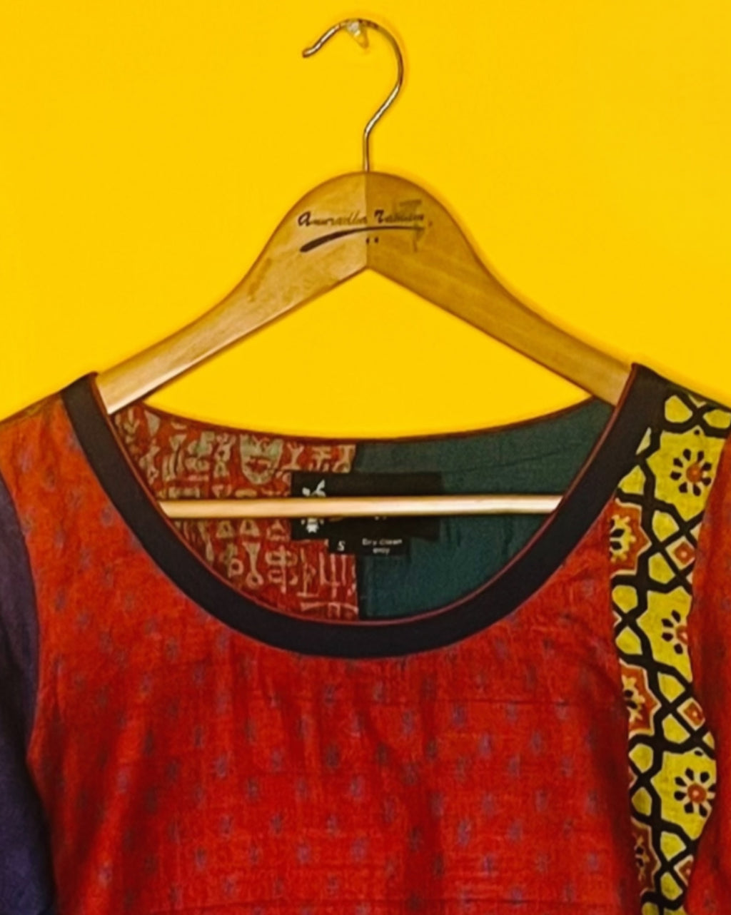 Tussar Silk Top - Ekta (Size - S) - Anuradha Ramam