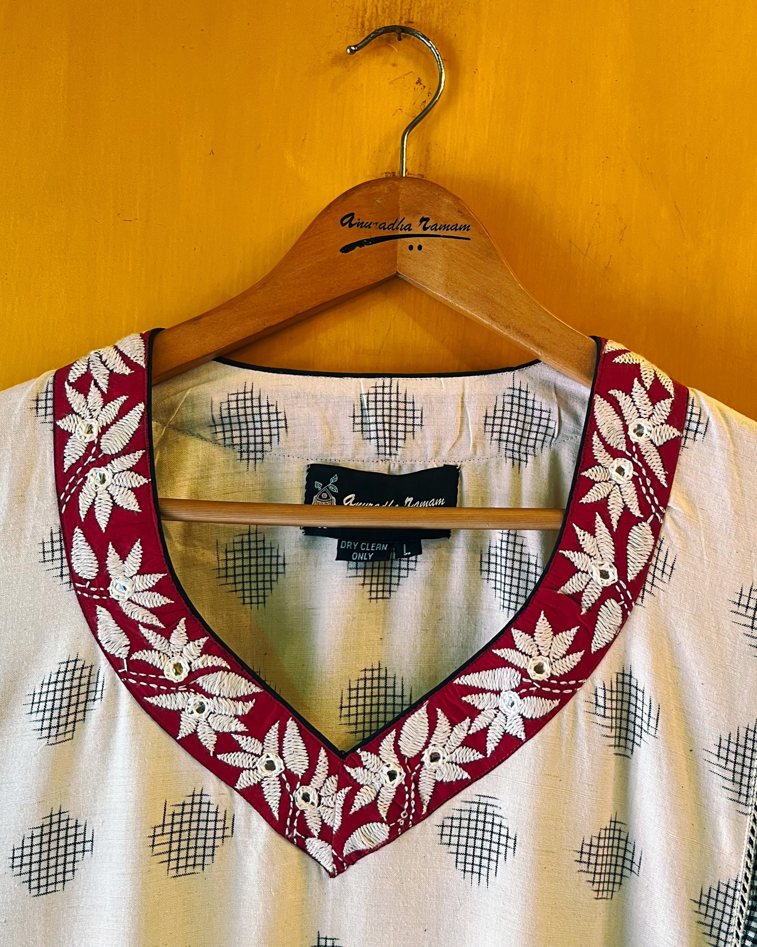 A-Line Ikat Kurta - Bhoomi (Size - L) - Anuradha Ramam