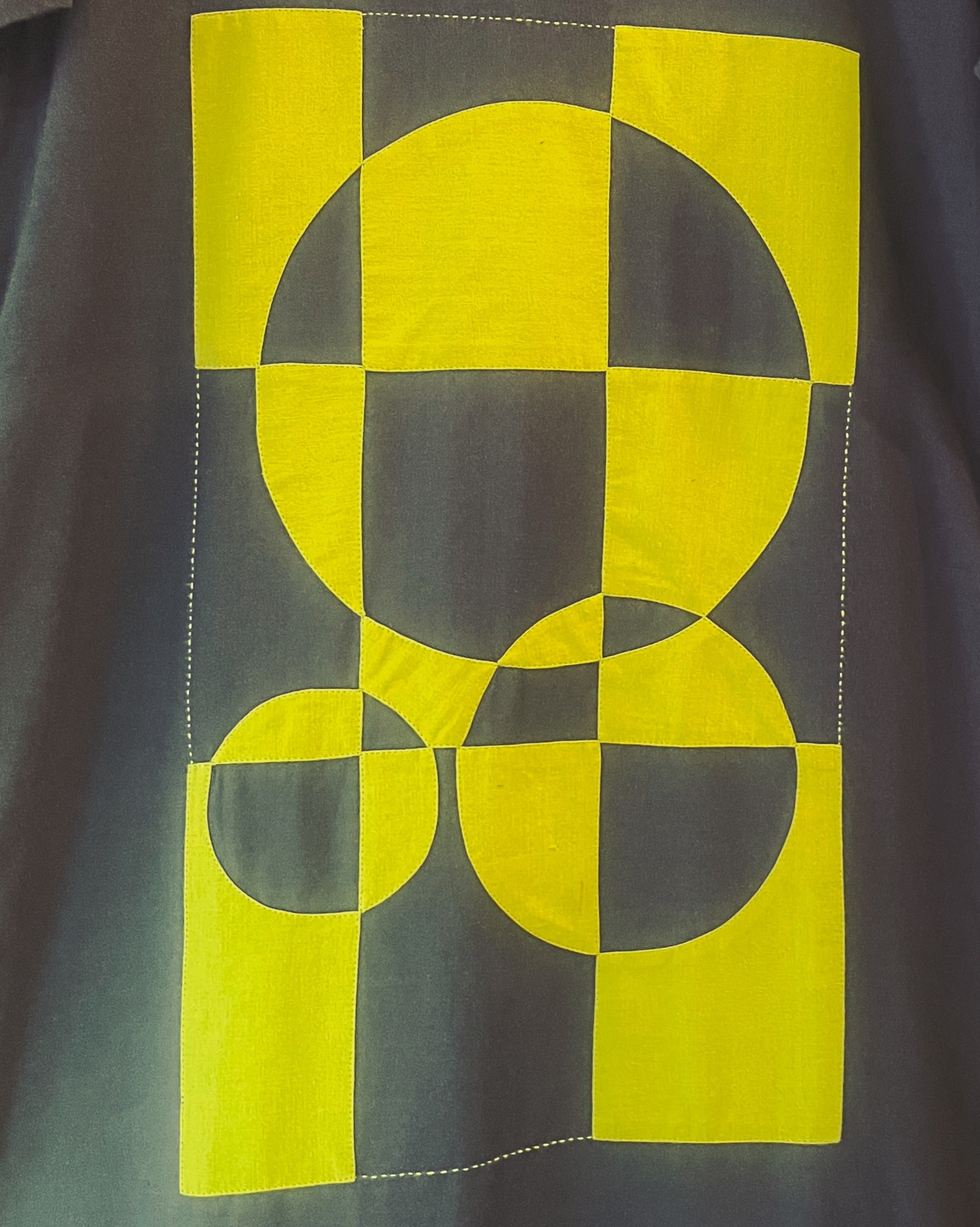 Mehndi Green Applique Kurta - Hanika (Size - M) - Anuradha Ramam