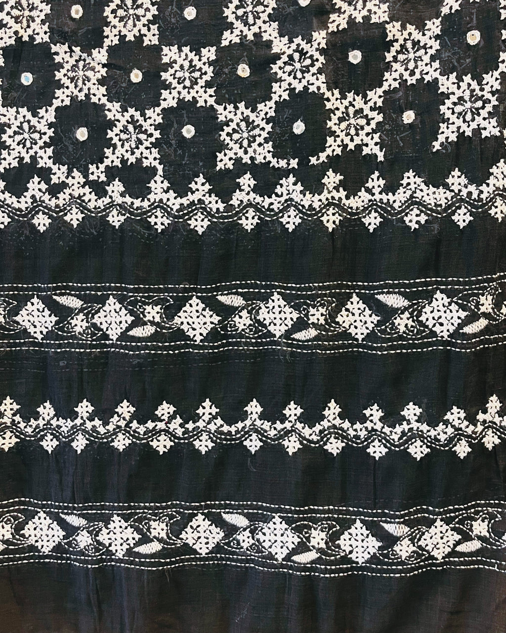 Embroidered Cotton Dupatta - Aishani - Anuradha Ramam