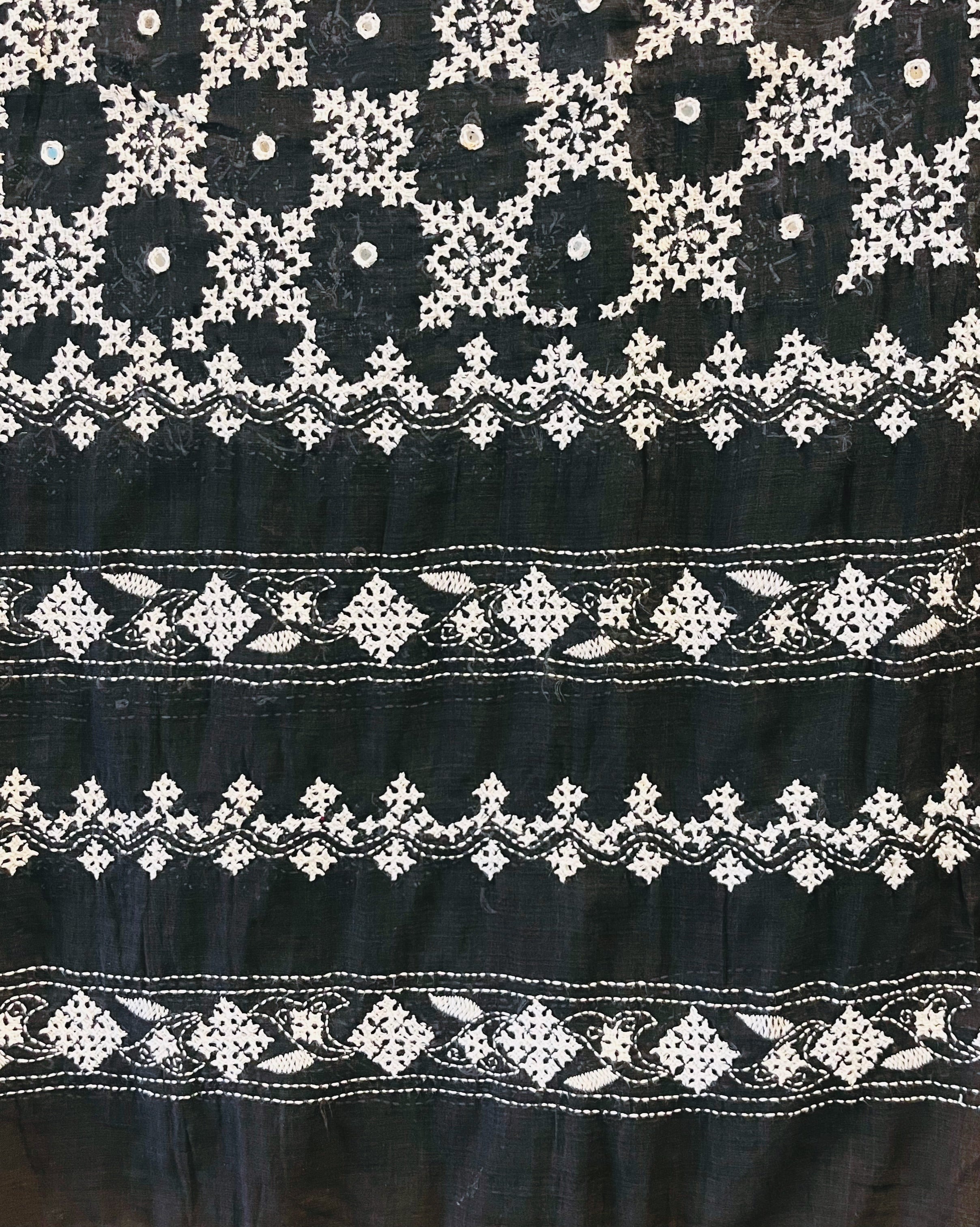 Embroidered Cotton Dupatta - Aishani - Anuradha Ramam