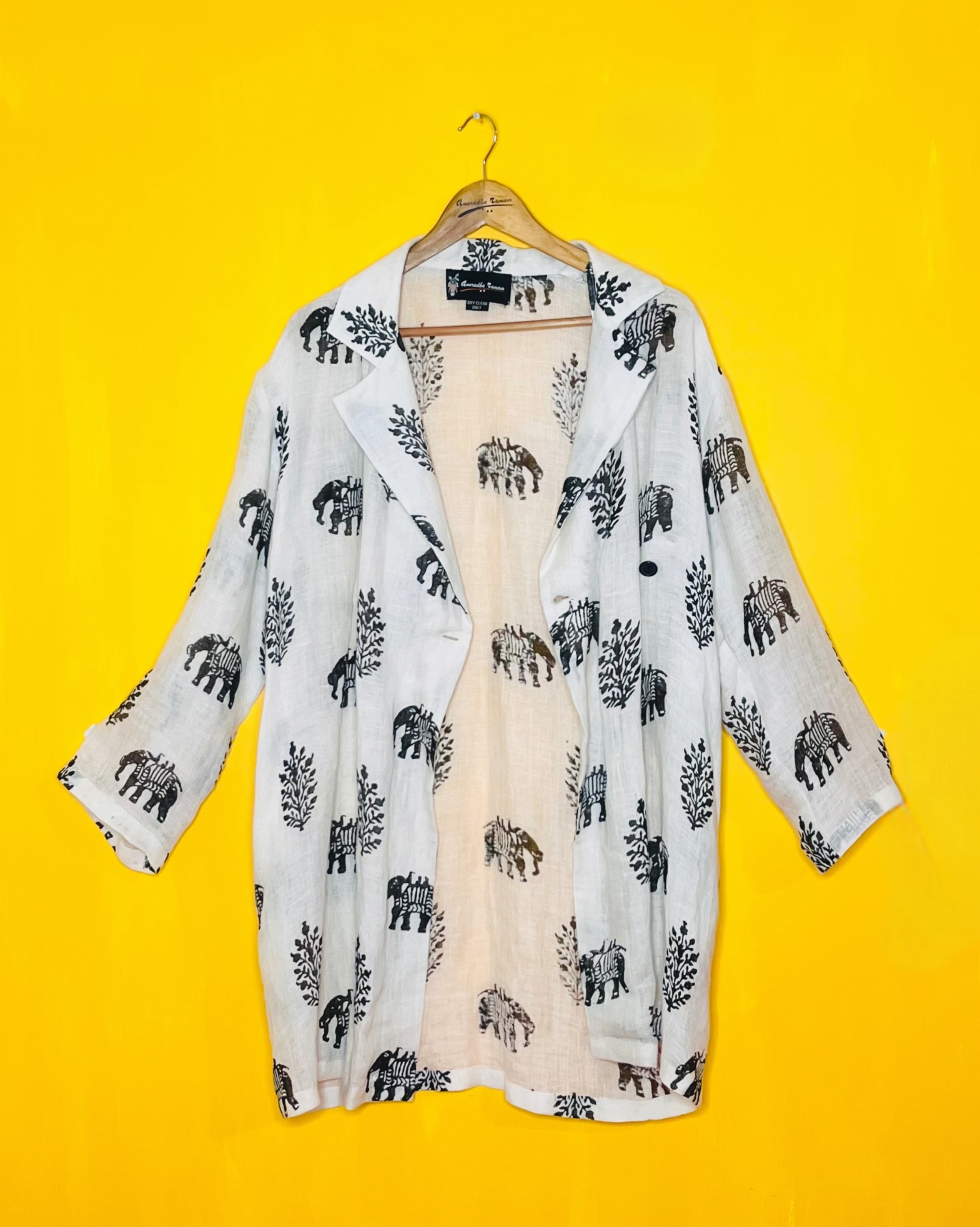 Linen Shrug/Jacket - Ishita ( Size - L) - Anuradha Ramam