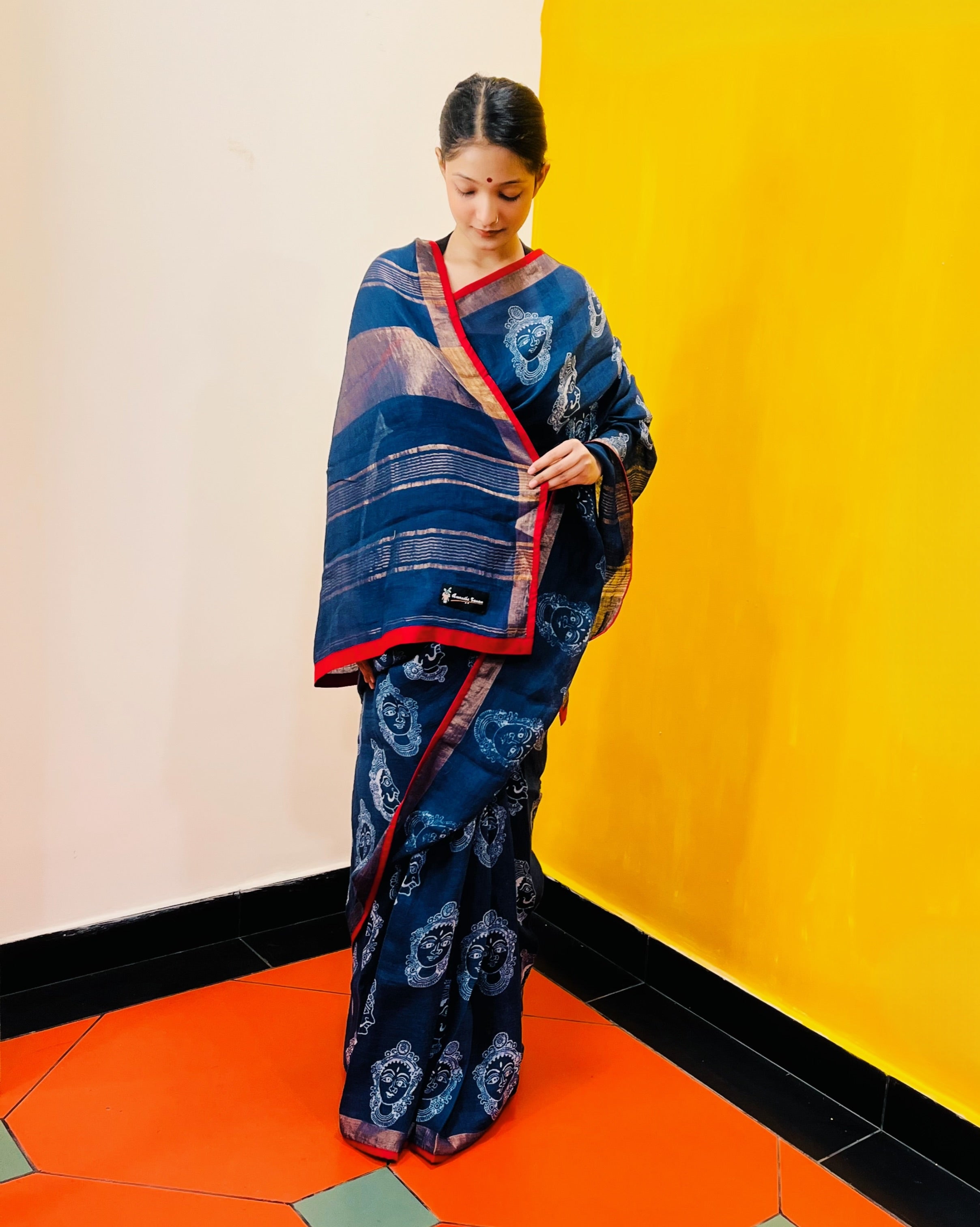Discharge Printed Saree - Jaya - Anuradha Ramam