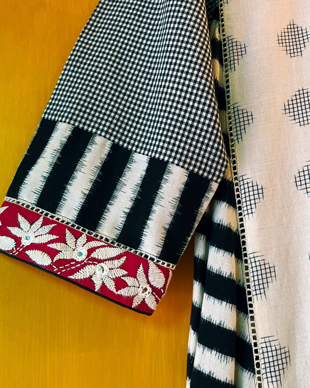 A-Line Ikat Kurta - Bhoomi (Size - L) - Anuradha Ramam