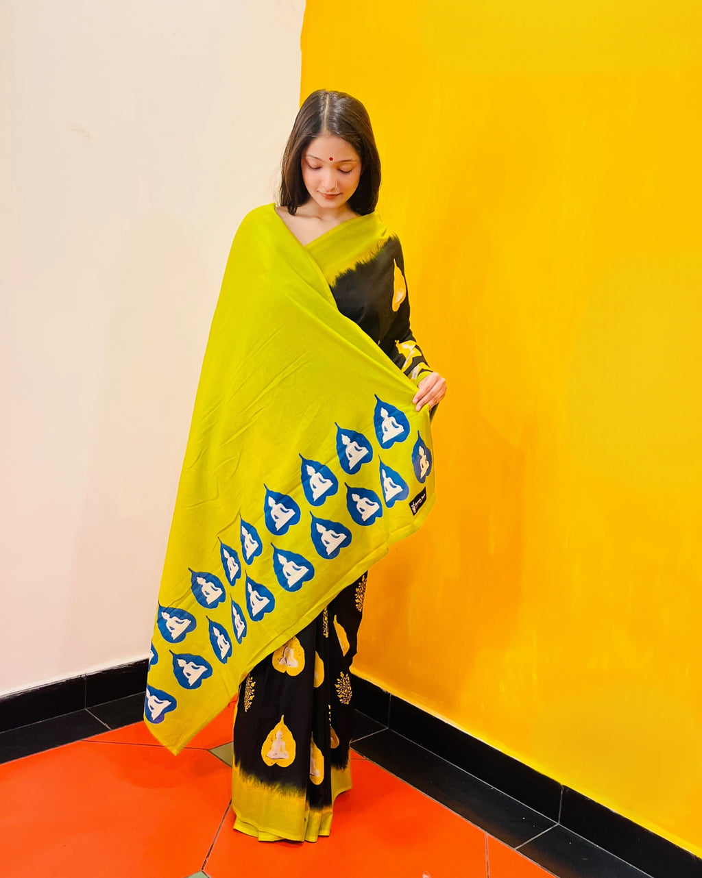 Discharge Printed Saree - Jyotsna - Anuradha Ramam