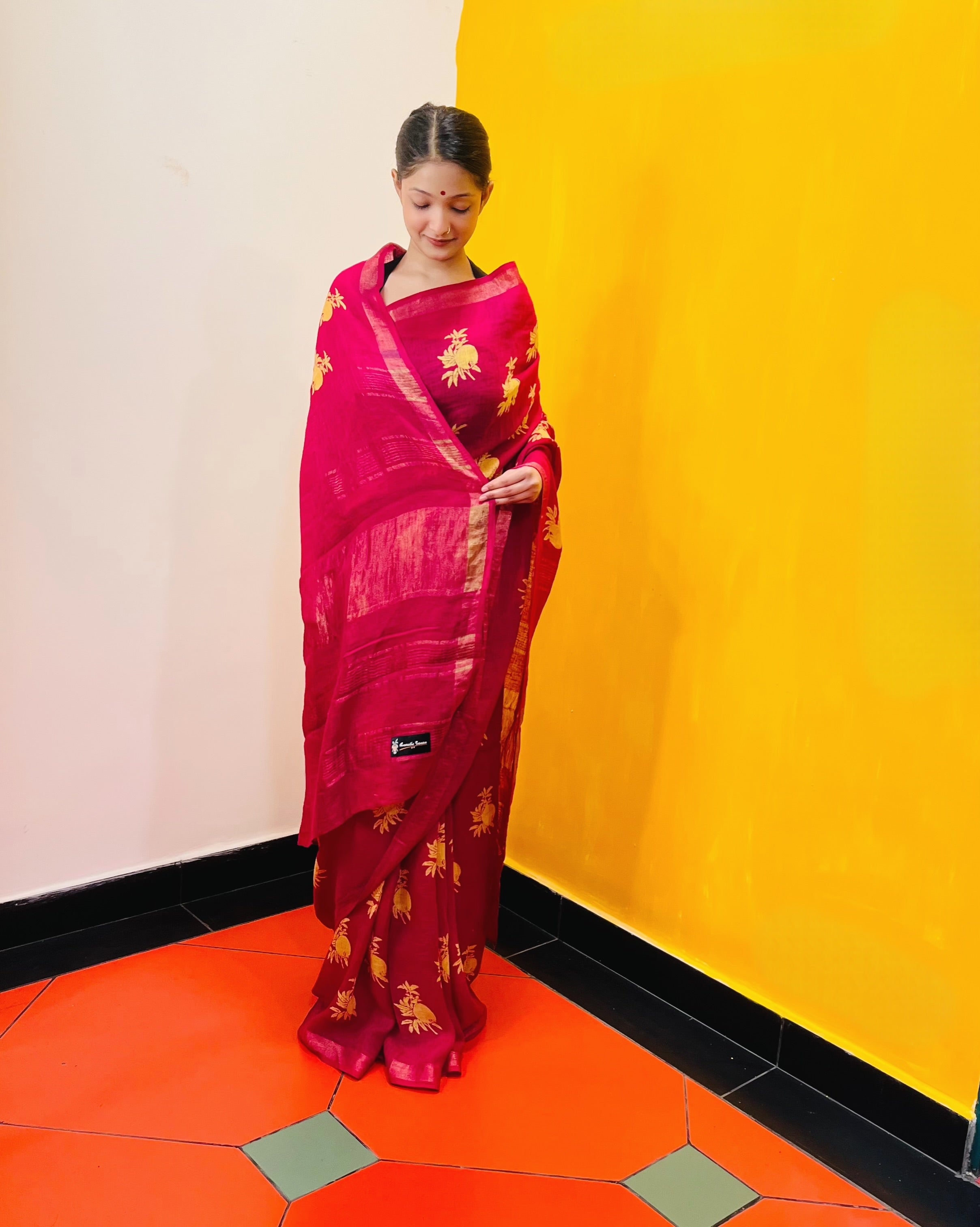 Discharge Printed Saree - Chaitanya - Anuradha Ramam