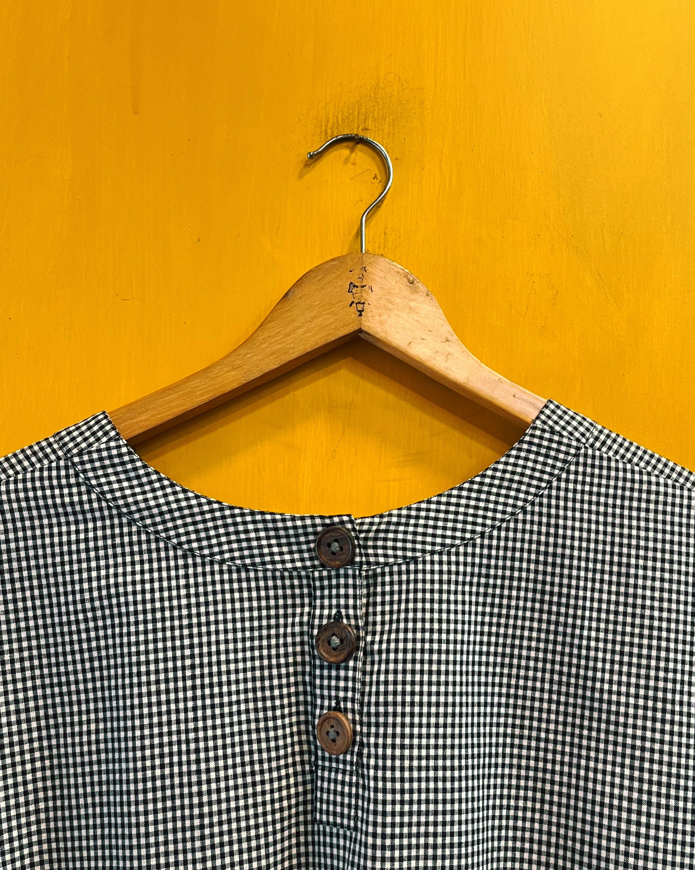 Checks Cotton Top - Asmita (Size - XL) - Anuradha Ramam