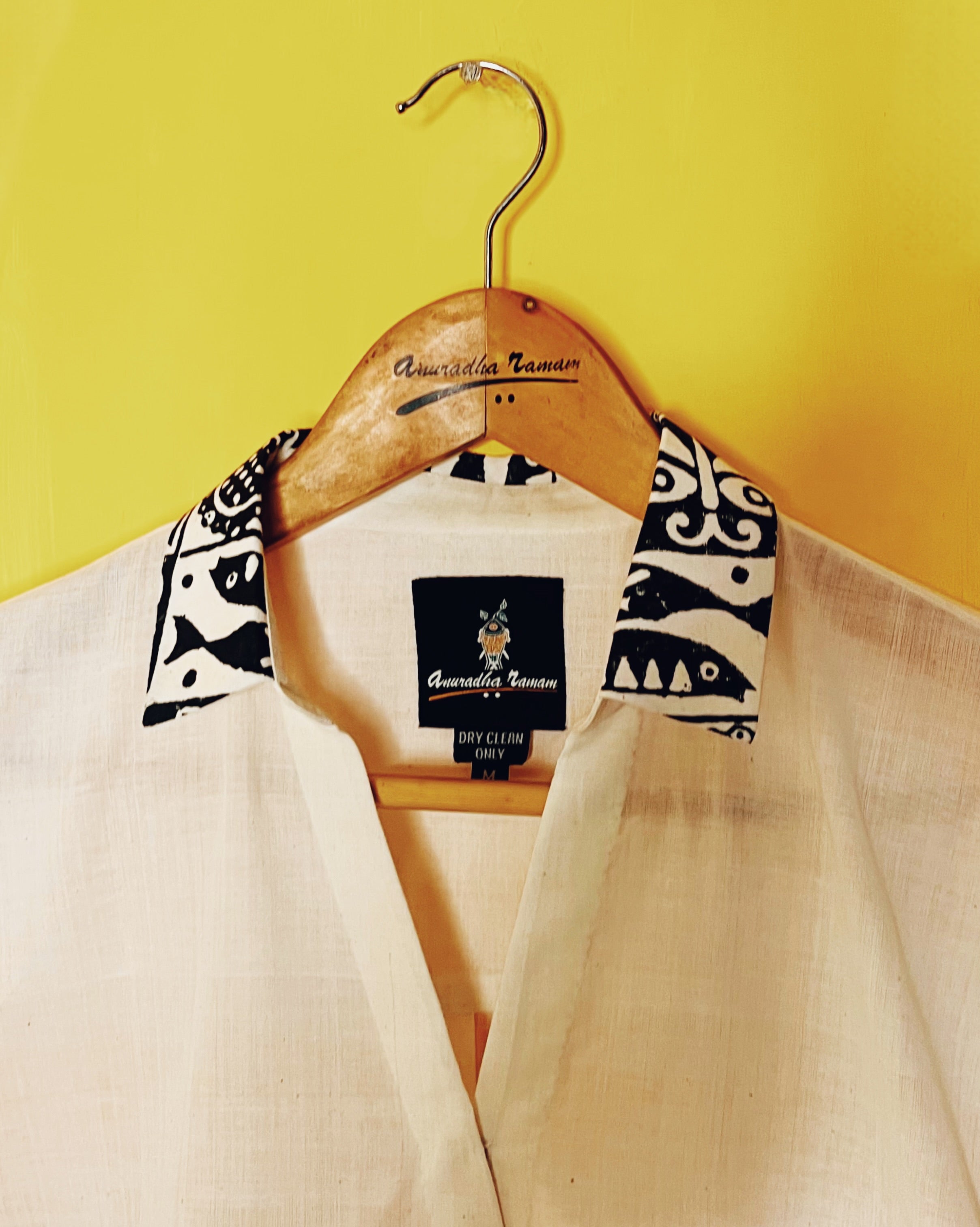 Offwhite  Shirt Dress - Niranjana  Size - M) - Anuradha Ramam