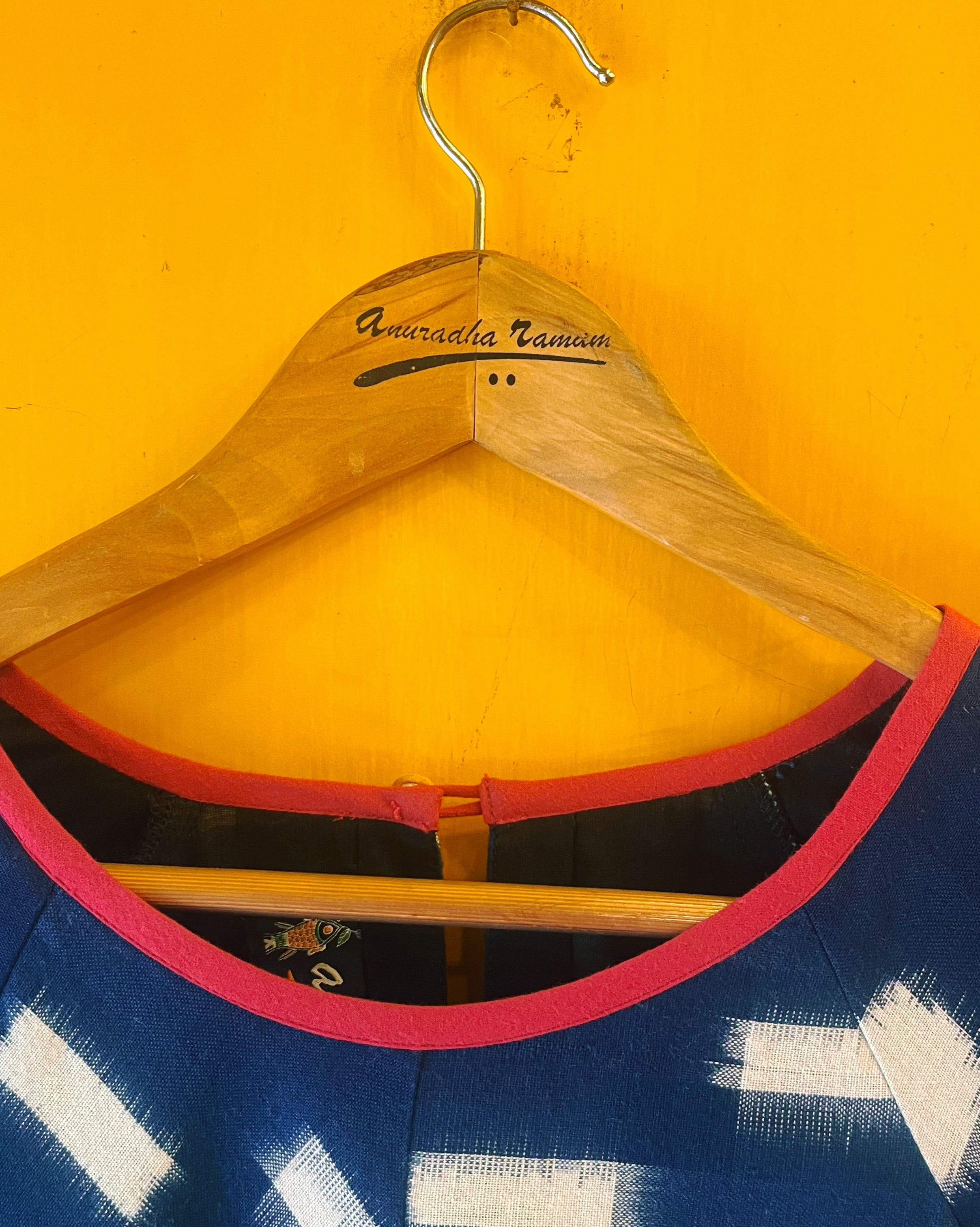 A-Line Ikat Dress - Binita (Size - M) - Anuradha Ramam