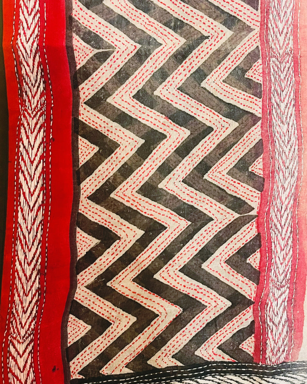 Printed & Embroidered Dupatta - Amba - Anuradha Ramam