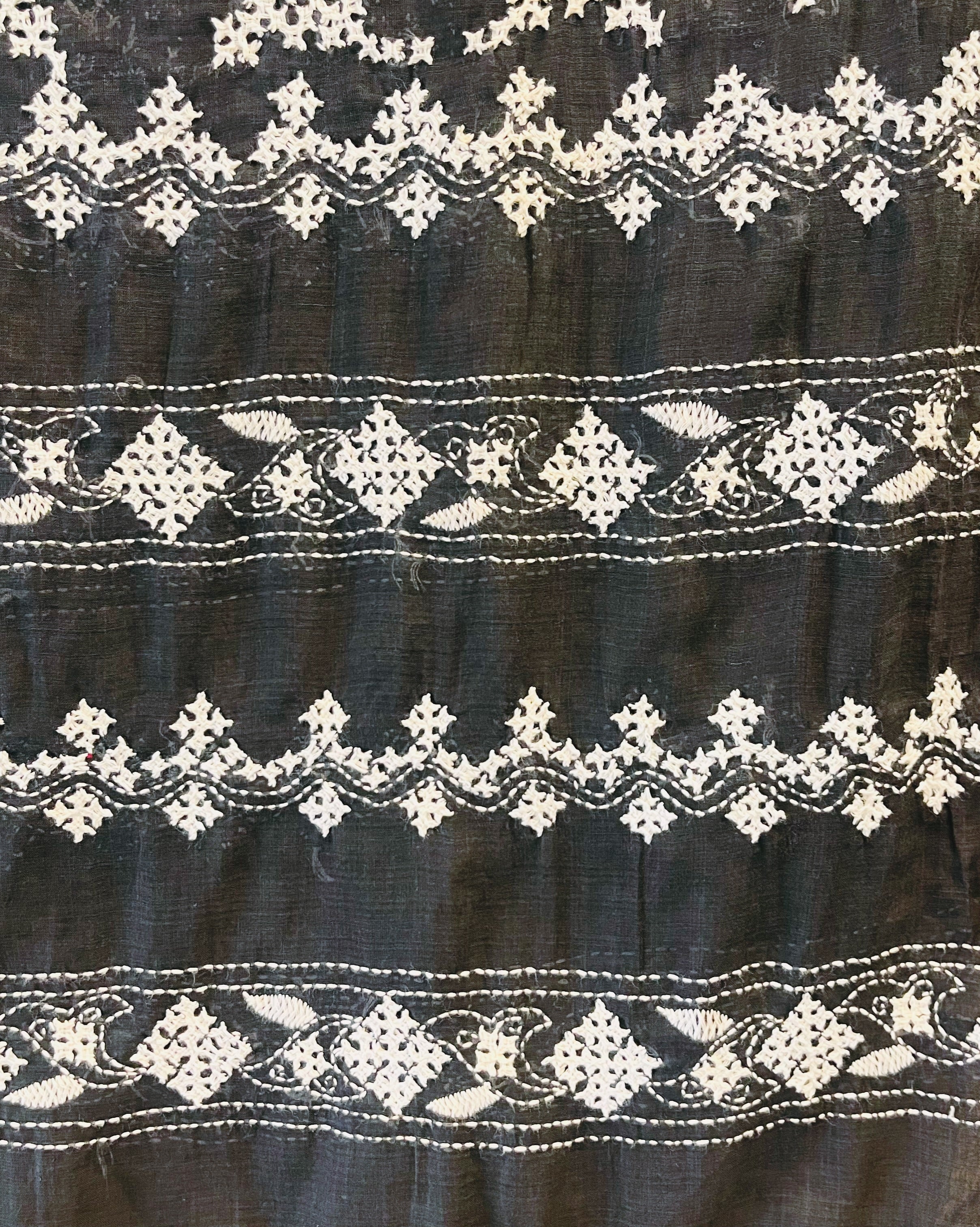 Embroidered Cotton Dupatta - Aishani - Anuradha Ramam