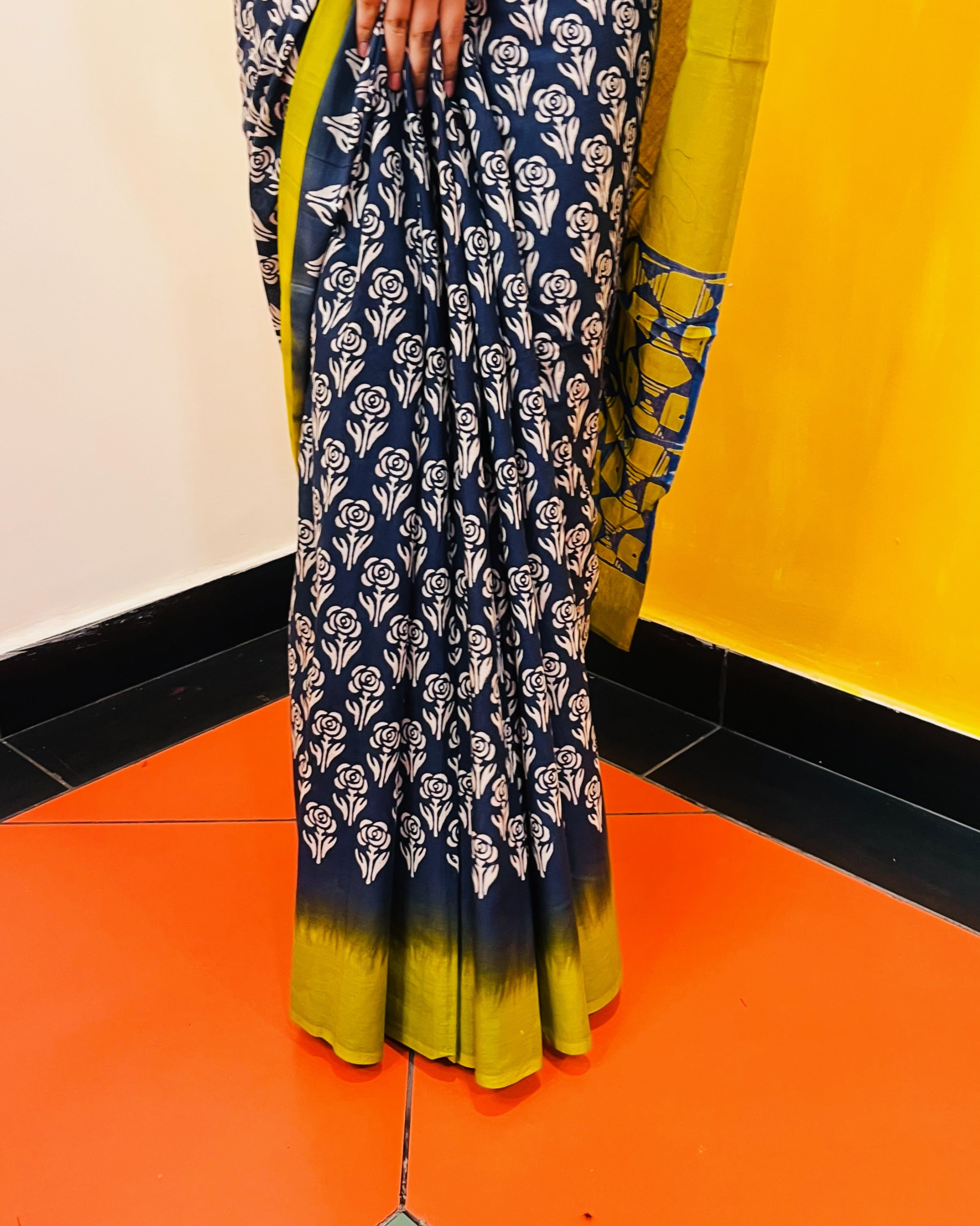 Discharge Printed Saree - Smriti - Anuradha Ramam