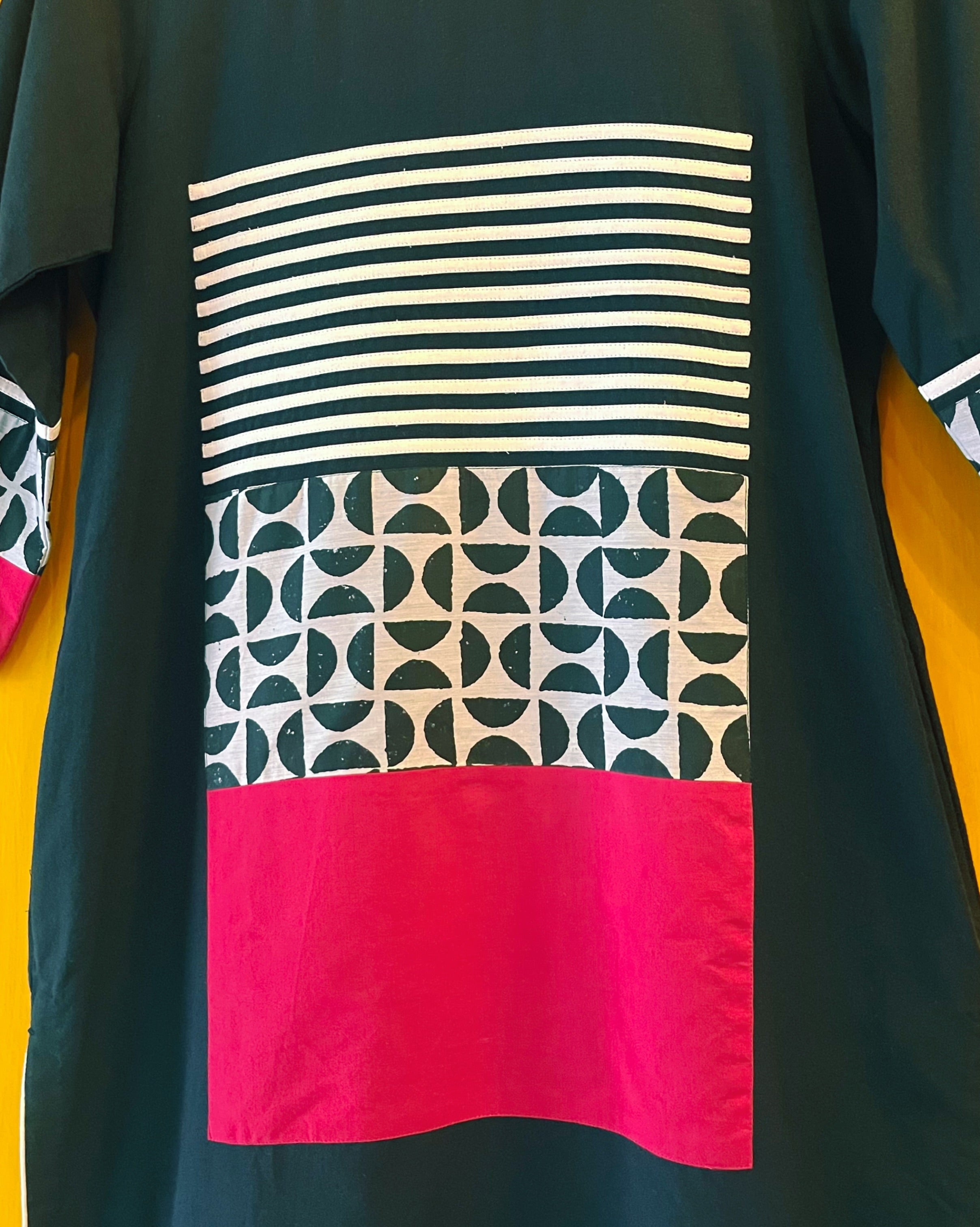 Black Straight Kurta - Shyla (Size - M) - Anuradha Ramam