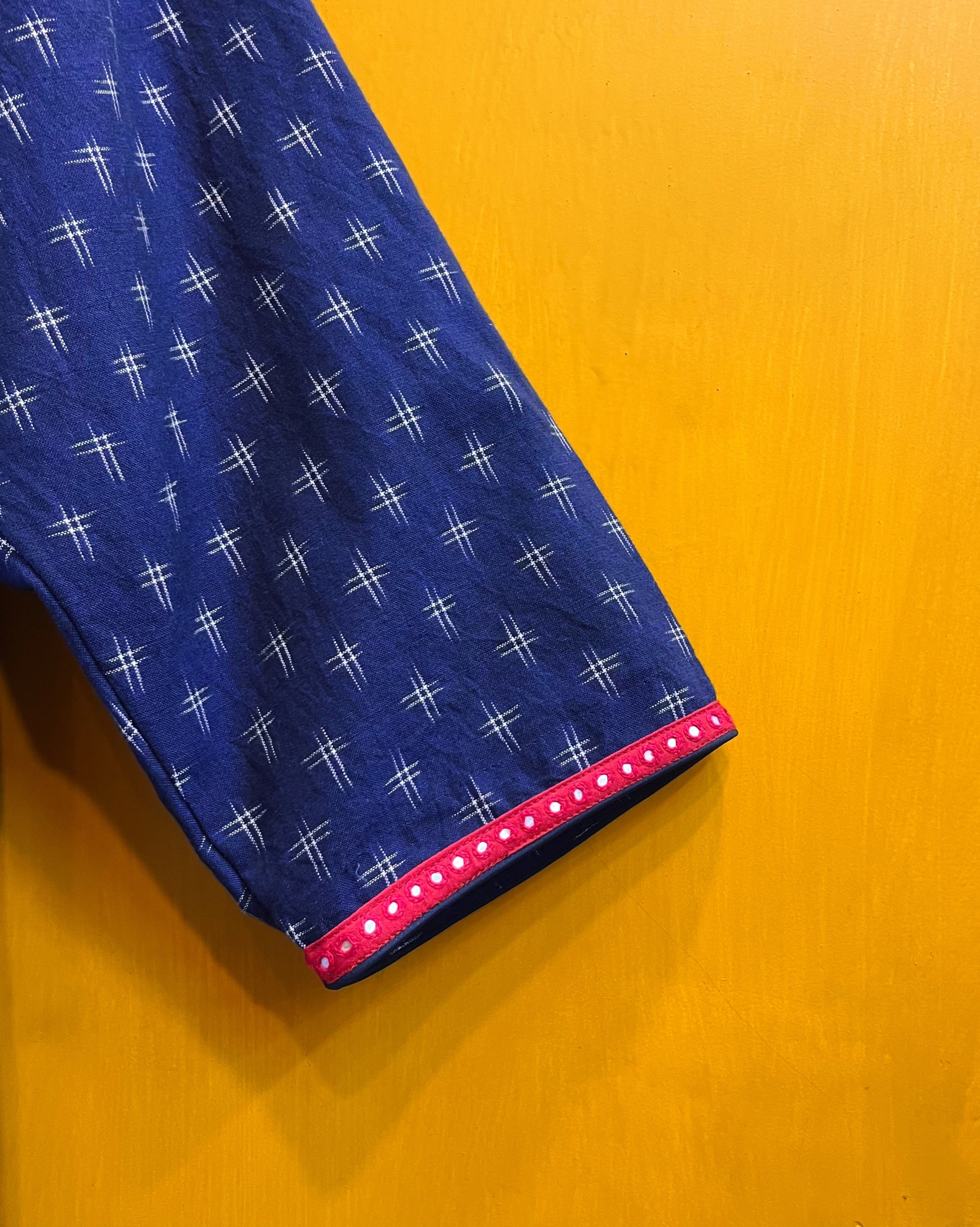 Ikat Top - Ashwini (Size - XL) - Anuradha Ramam