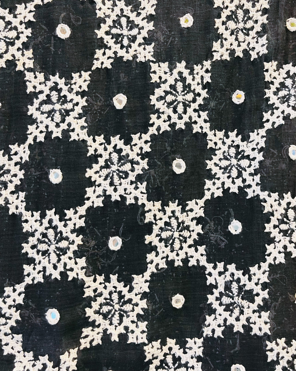 Embroidered Cotton Dupatta - Aishani - Anuradha Ramam