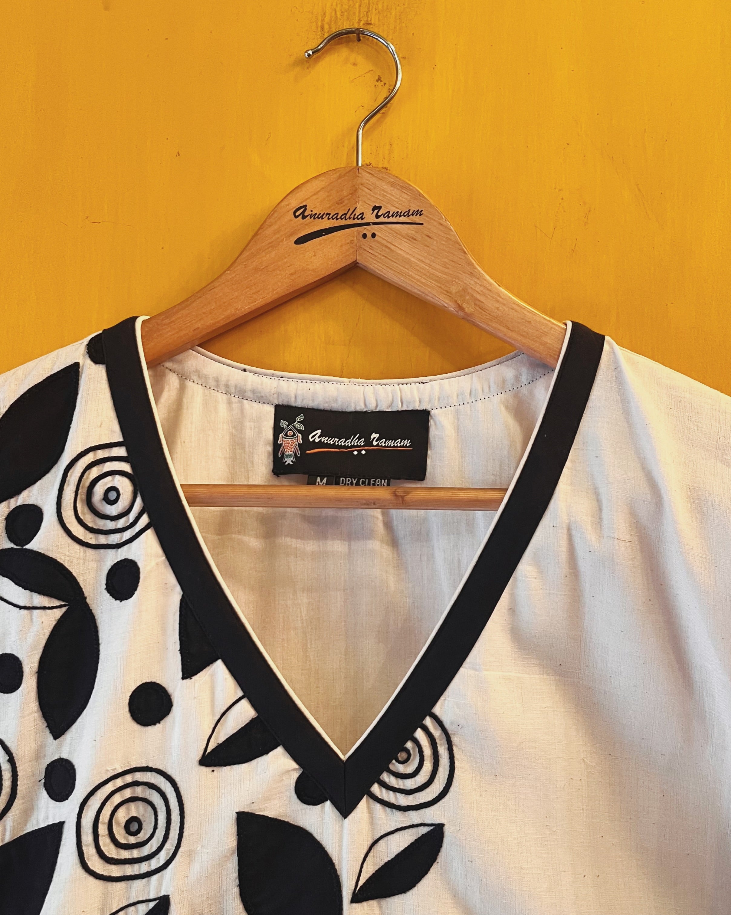 Cotton A-Line Kurta - Kalyani (Size - M) - Anuradha Ramam