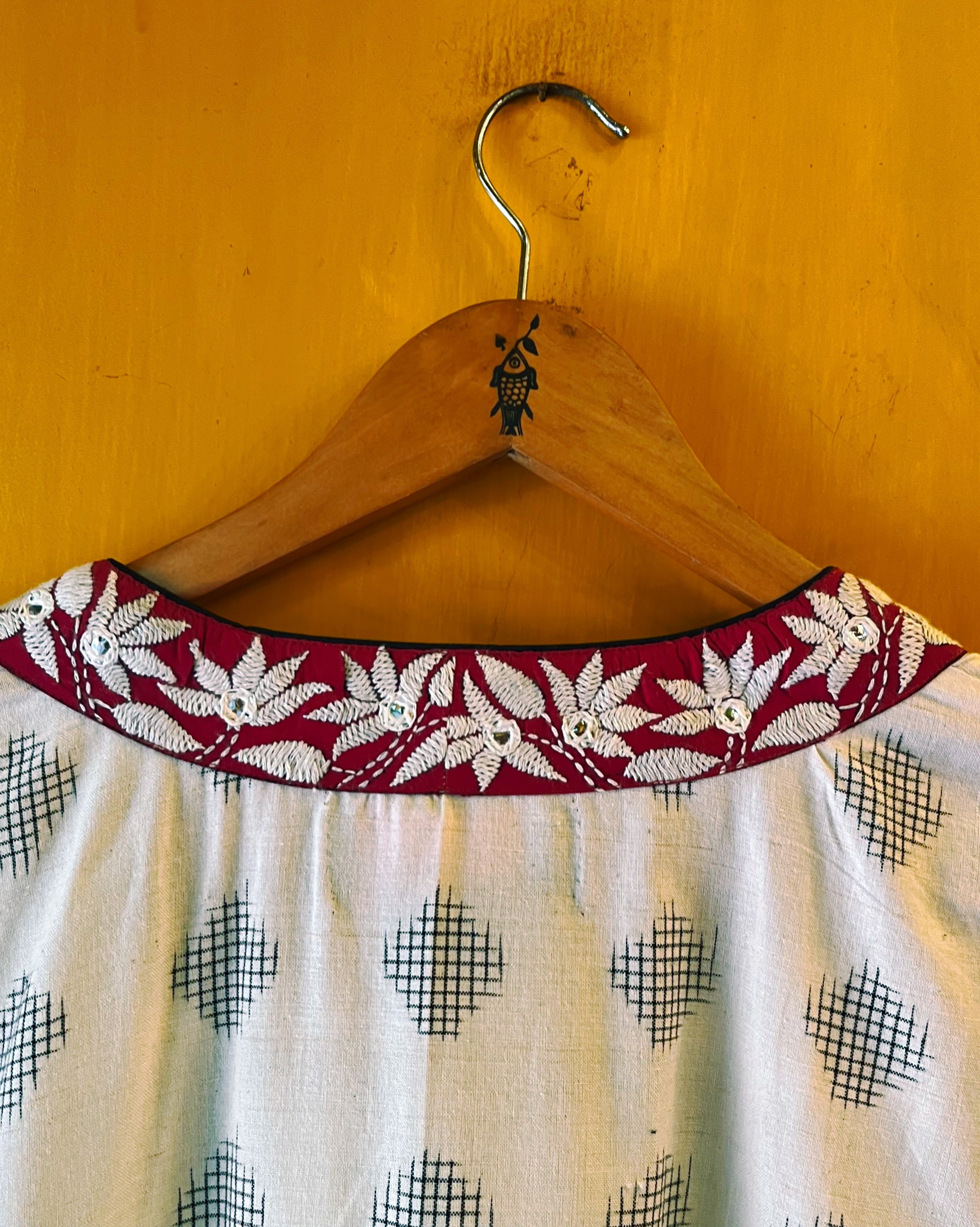 A-Line Ikat Kurta - Bhoomi (Size - L) - Anuradha Ramam