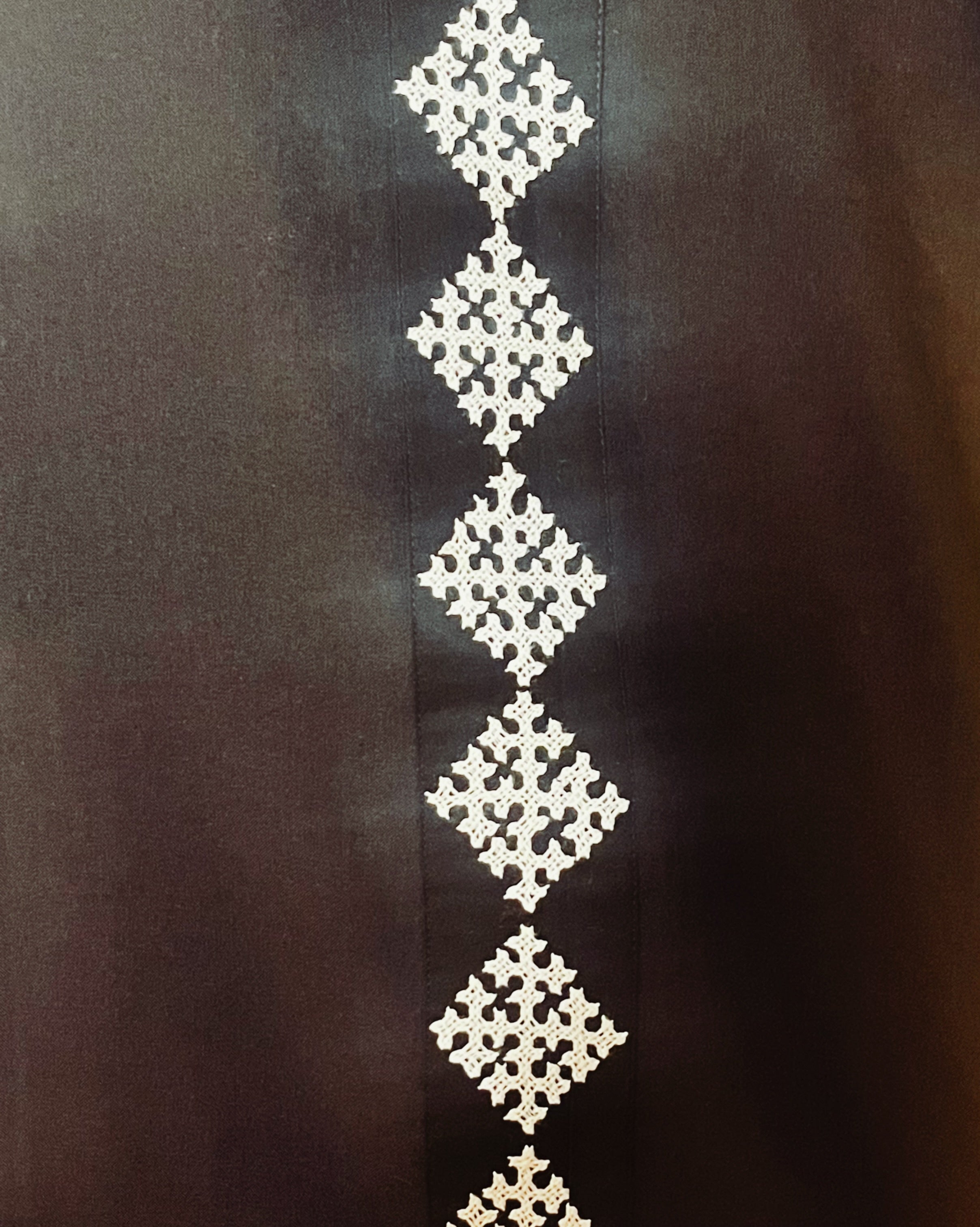 Black Ikat Applique Kurta - Sathi (Size - M) - Anuradha Ramam