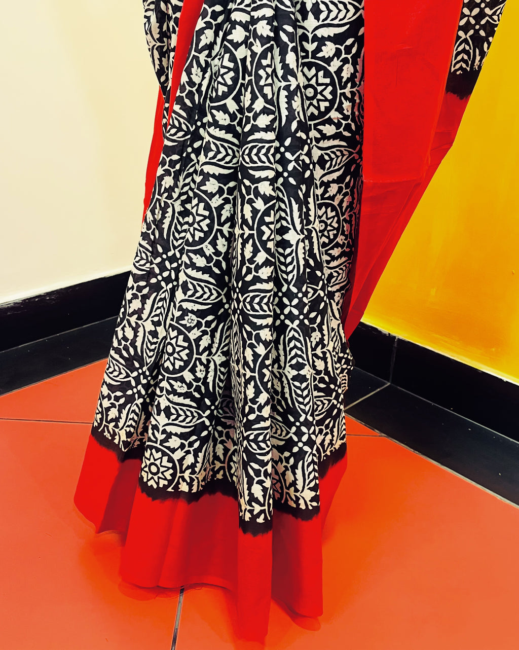 Discharge Printed Saree - Chandrika - Anuradha Ramam