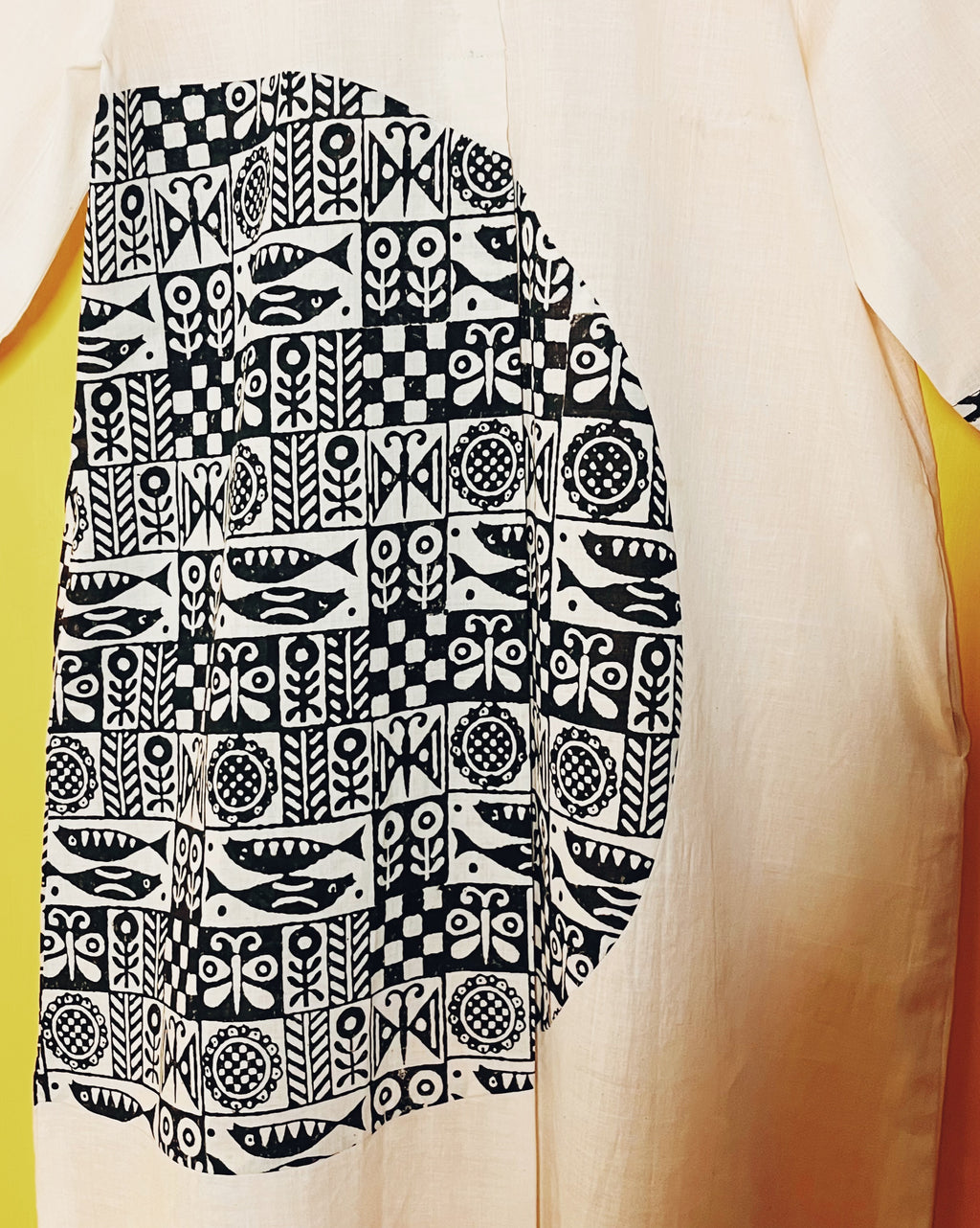 Offwhite  Shirt Dress - Niranjana  Size - M) - Anuradha Ramam