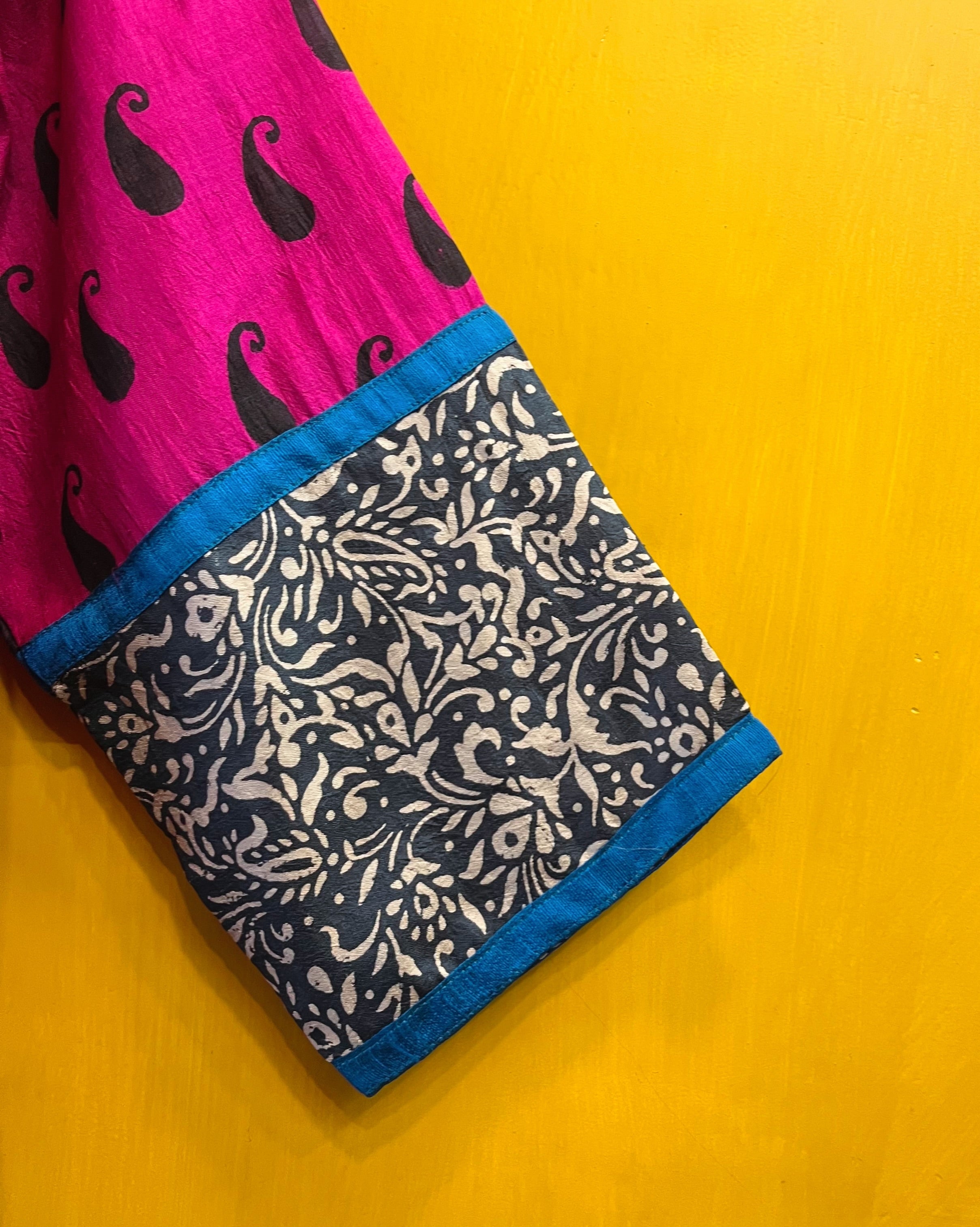 Silk Top - Tanvi (Size - XL) - Anuradha Ramam