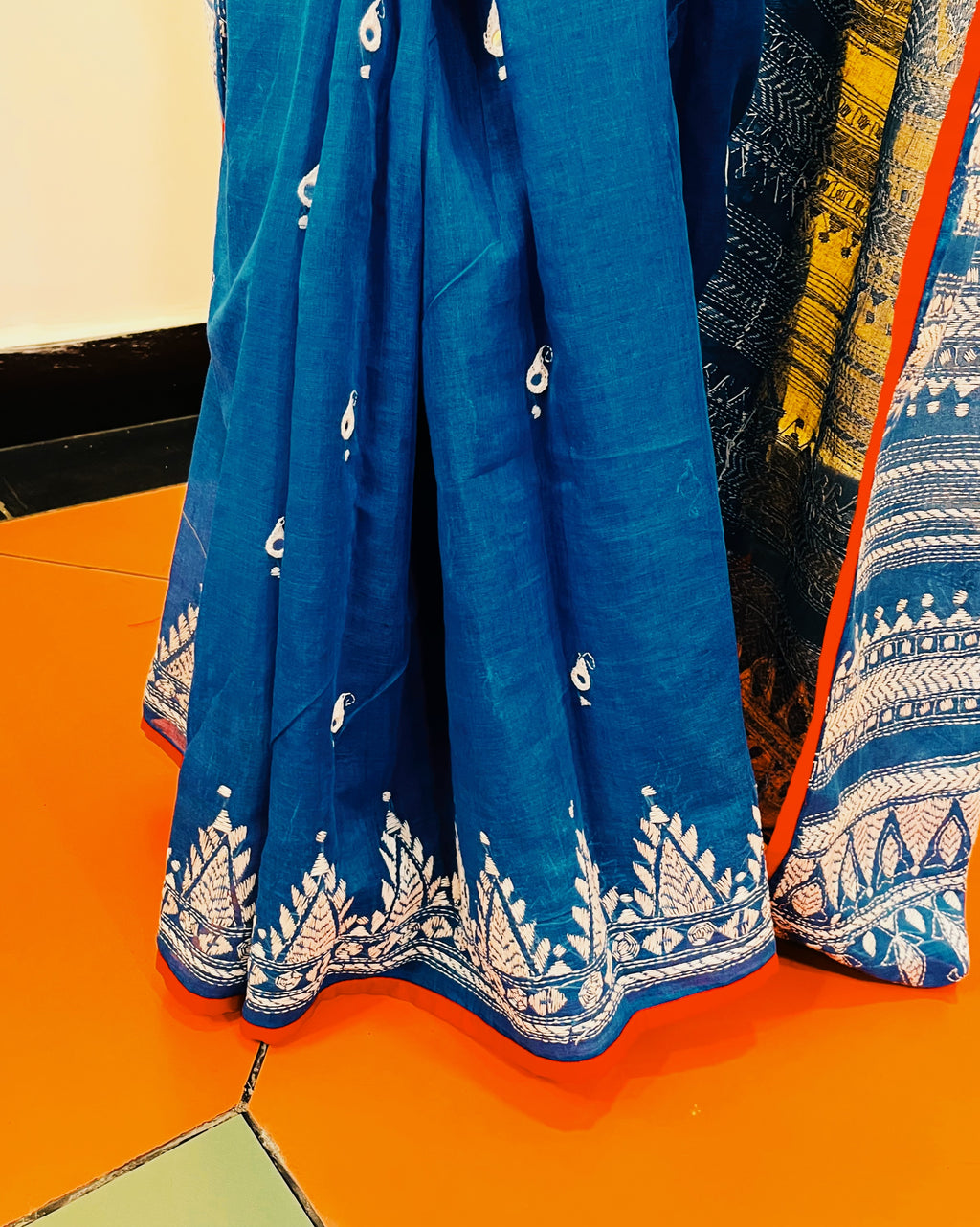 Kantha Embroidered Saree - Nitya - Anuradha Ramam