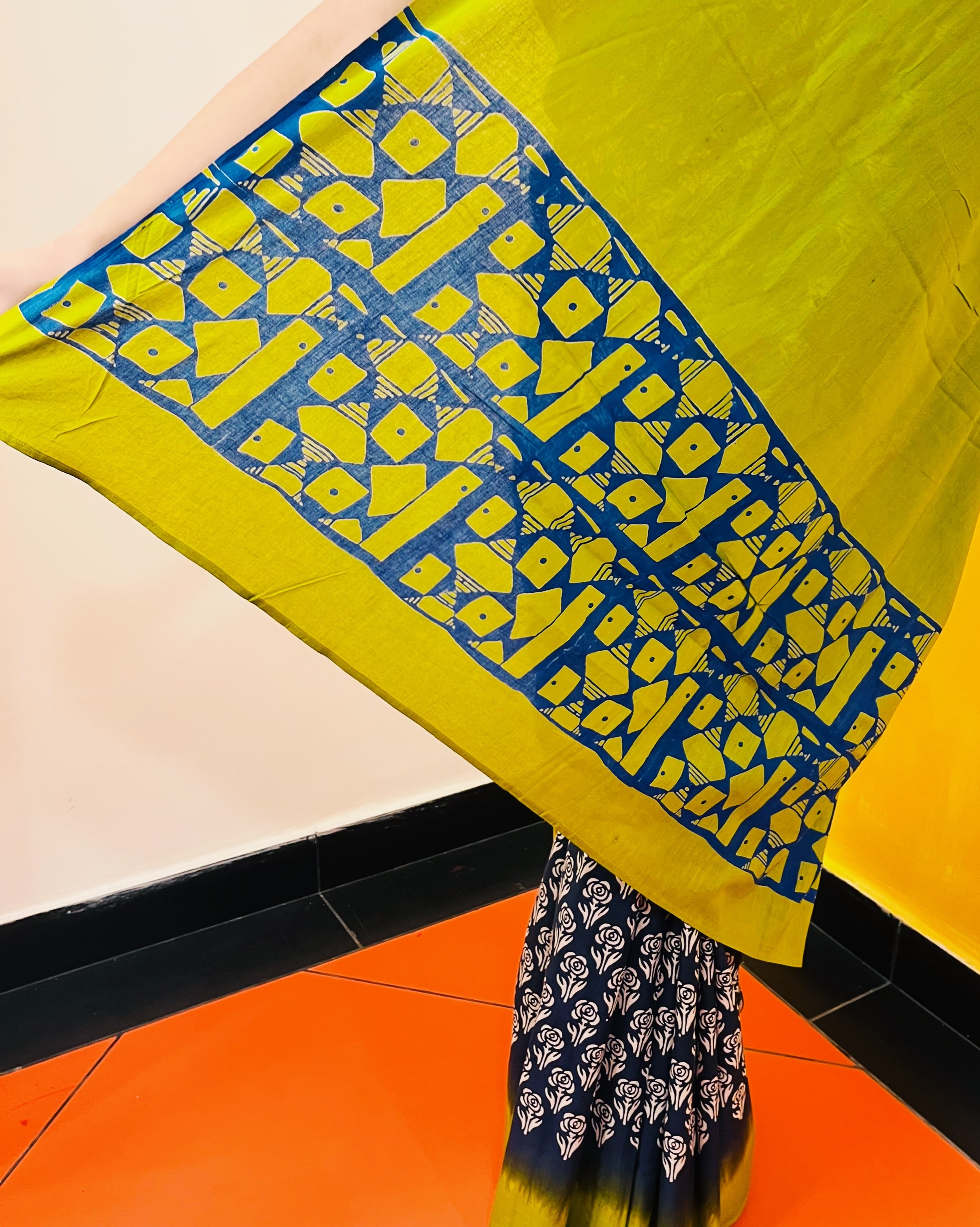 Discharge Printed Saree - Smriti - Anuradha Ramam
