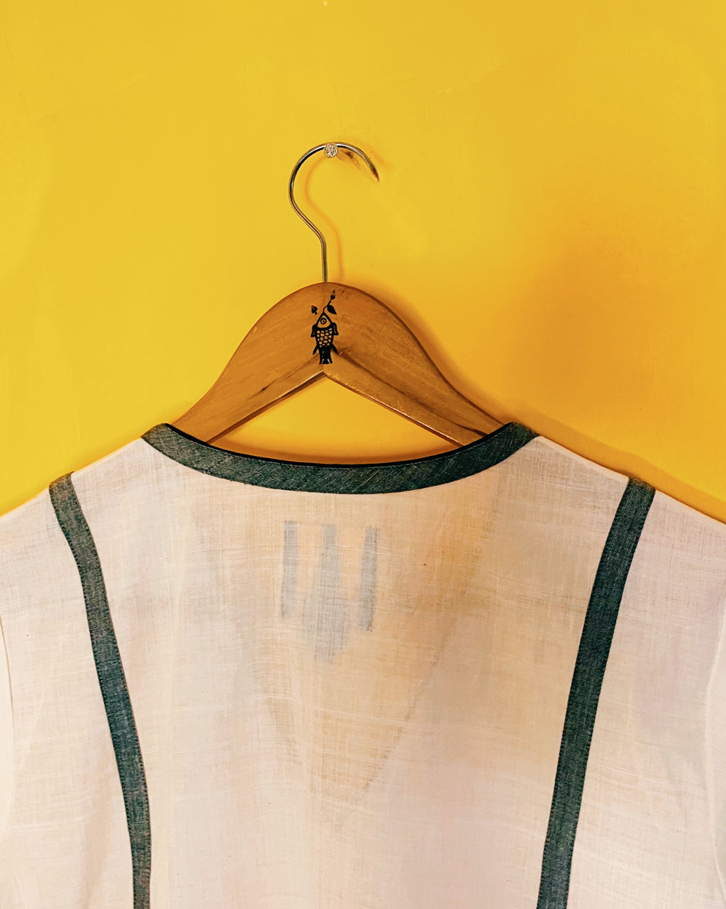 Cotton Tribal Hand embroidery A- line Kurta - Asha (Size - M) - Anuradha Ramam