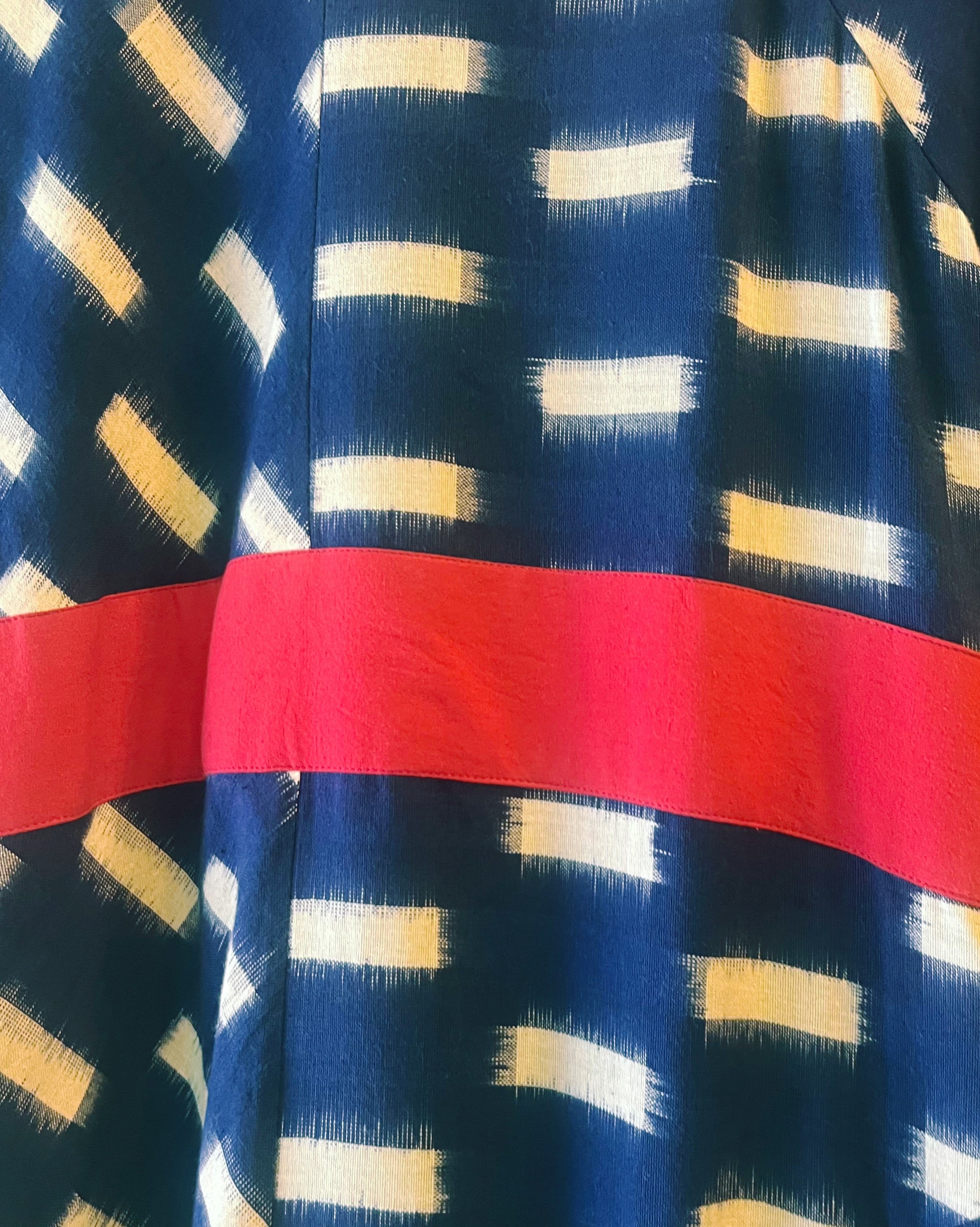 A-Line Ikat Dress - Binita (Size - M) - Anuradha Ramam