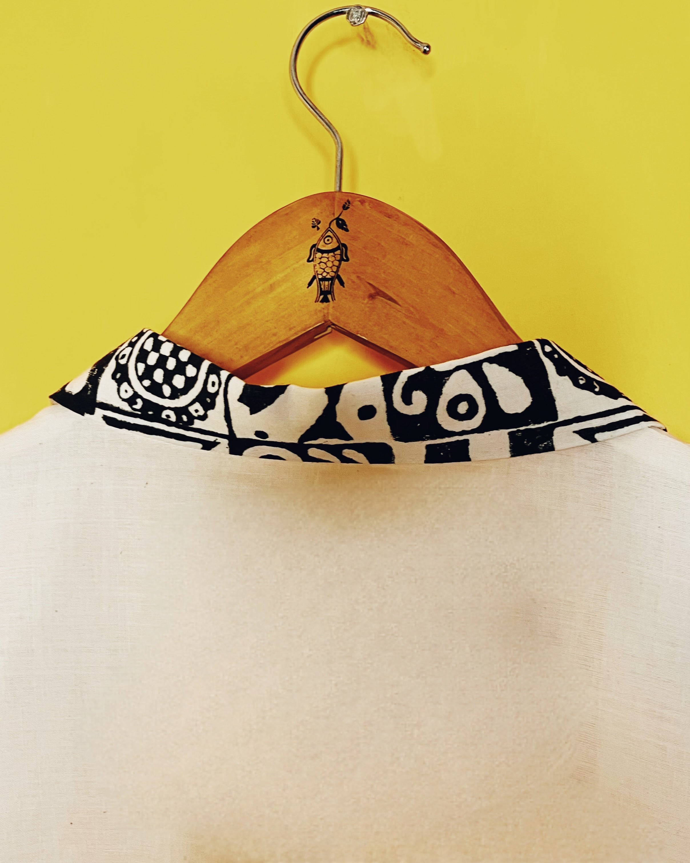 Offwhite  Shirt Dress - Niranjana  Size - M) - Anuradha Ramam