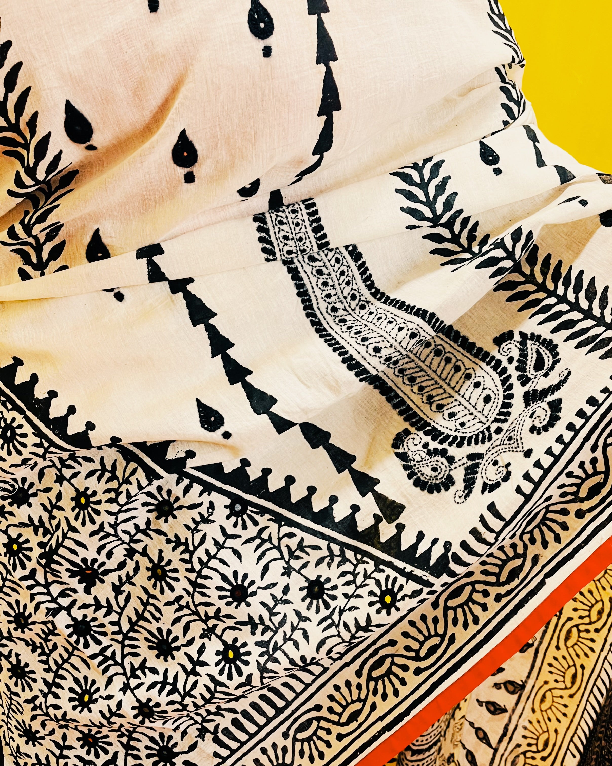 Kantha Embroidered Saree - Ira - Anuradha Ramam