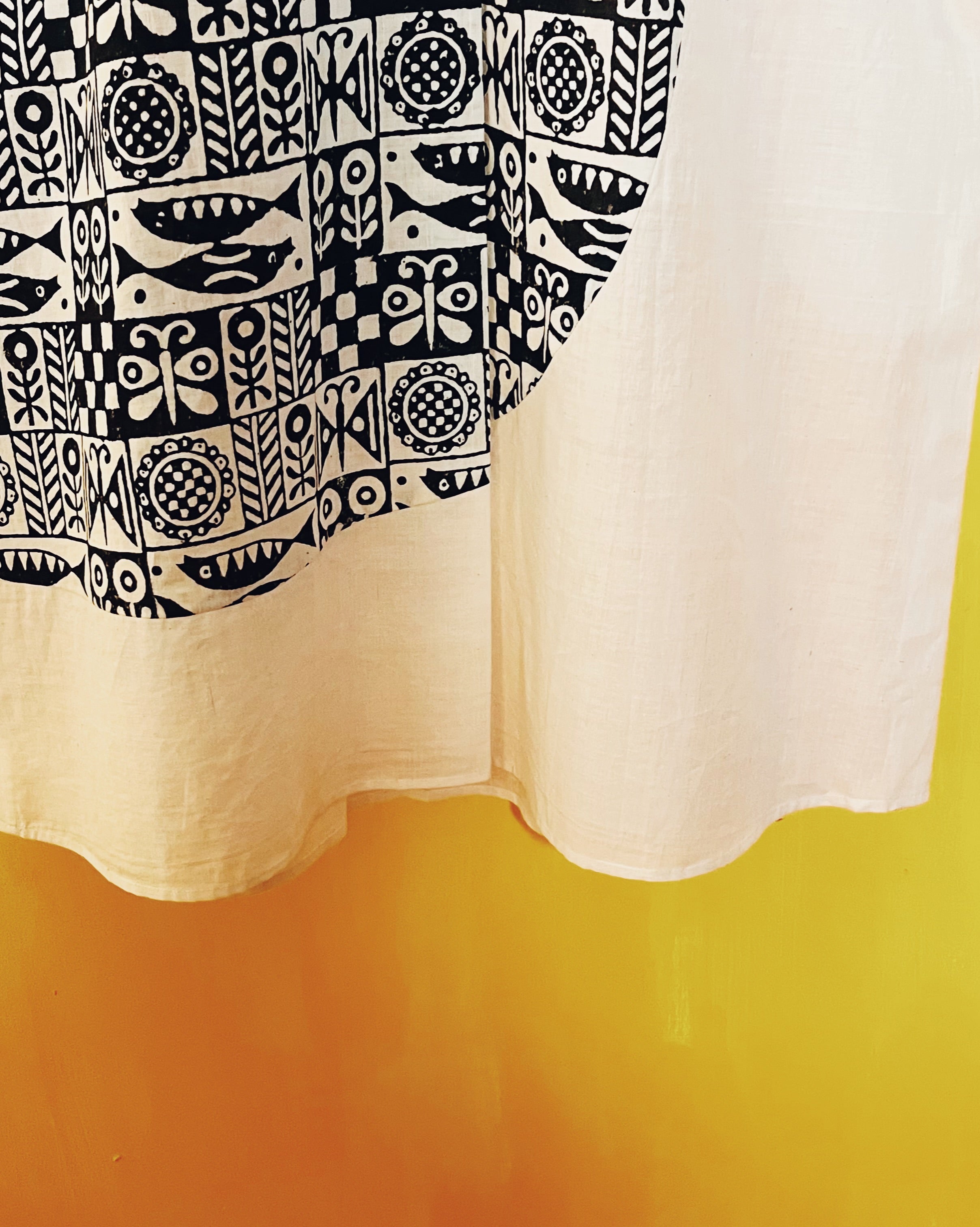 Offwhite  Shirt Dress - Niranjana  Size - M) - Anuradha Ramam