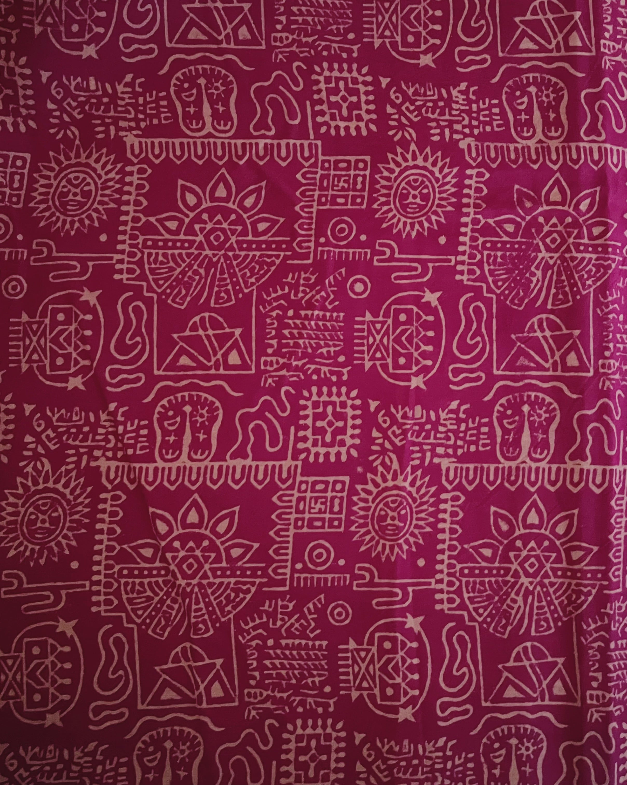 Discharge Printed Saree - Shritha - Anuradha Ramam
