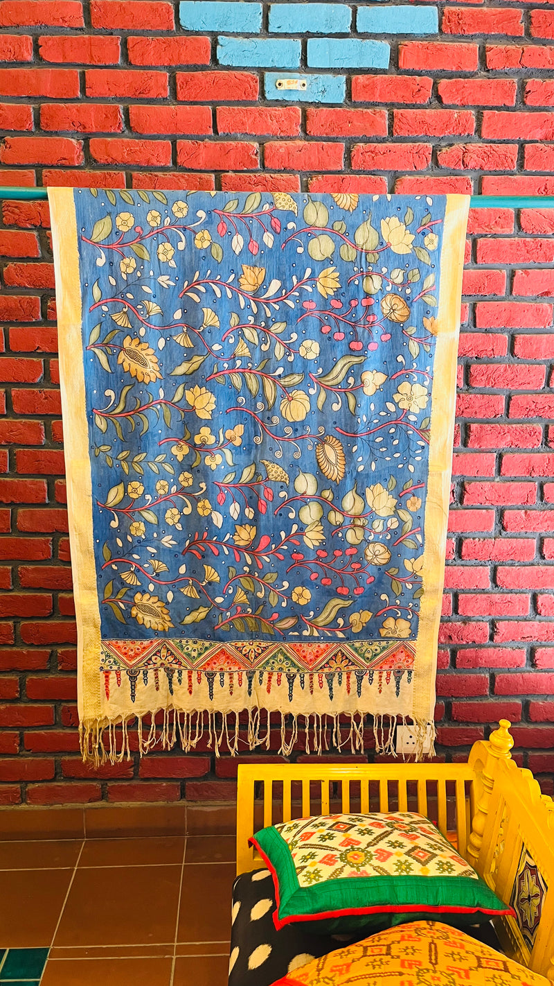 Pushpa Kalamkari Dupatta
