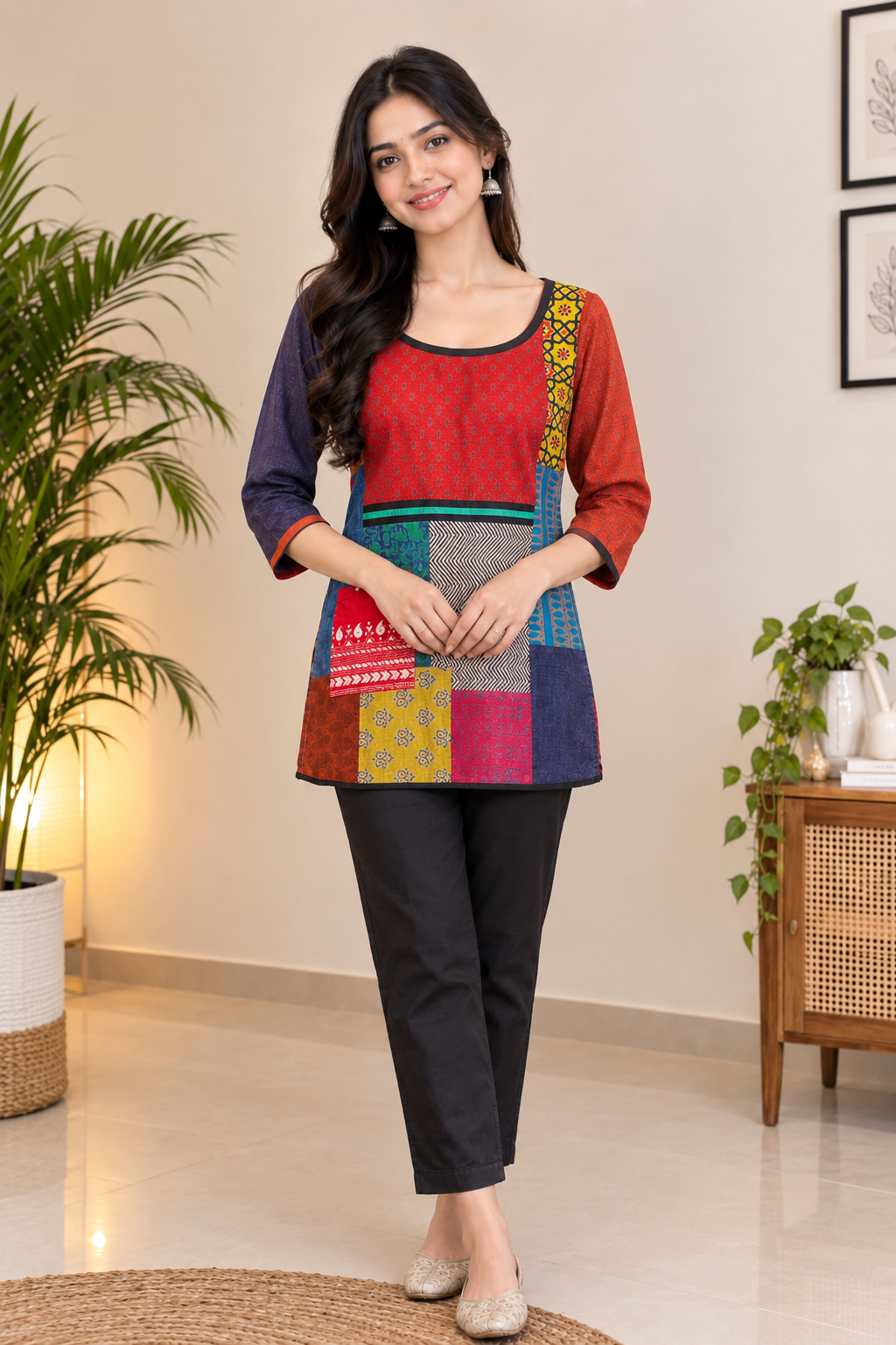 Tussar Silk Top - Ekta (Size - S)