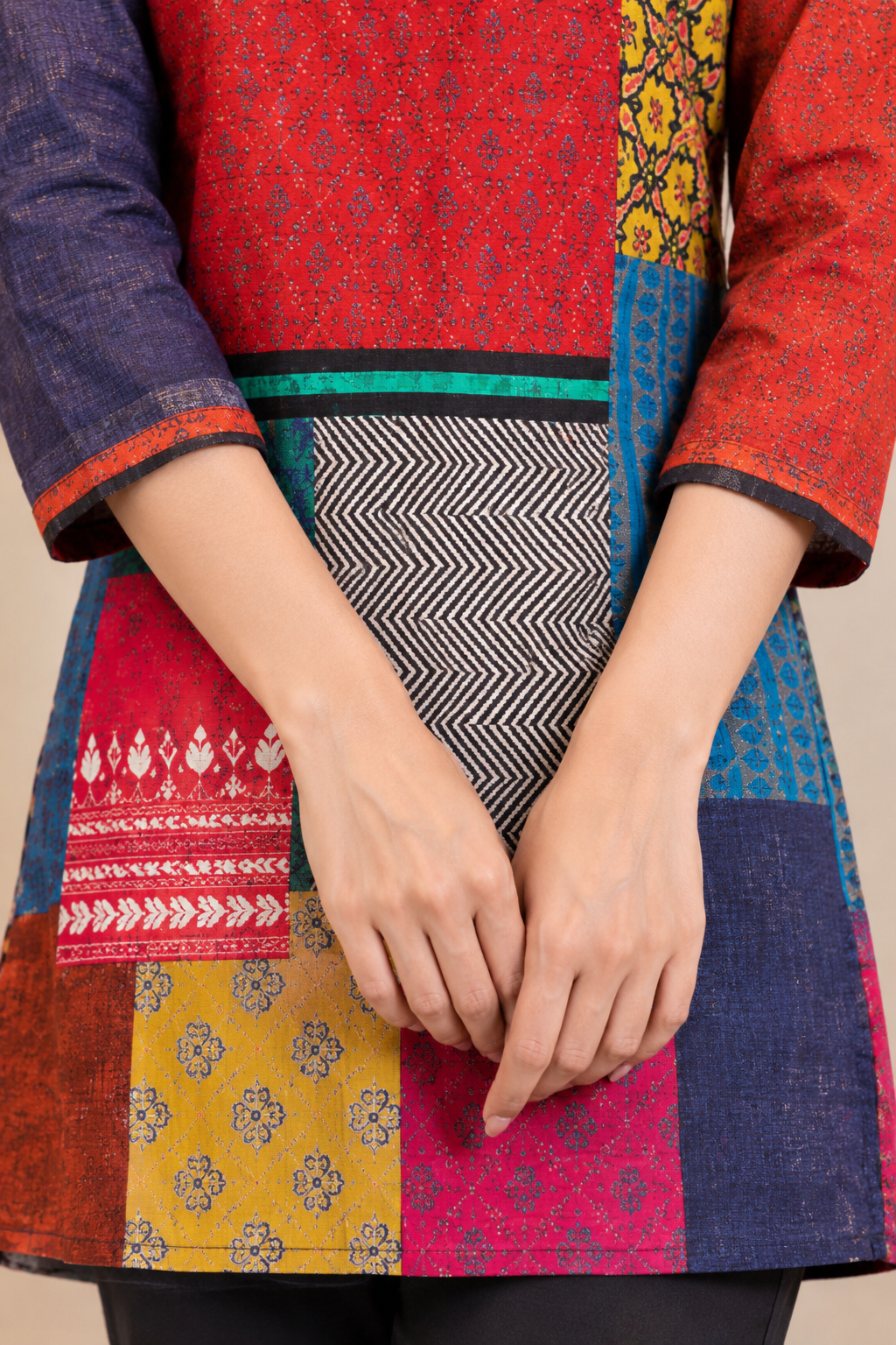 Tussar Silk Top - Ekta (Size - S)