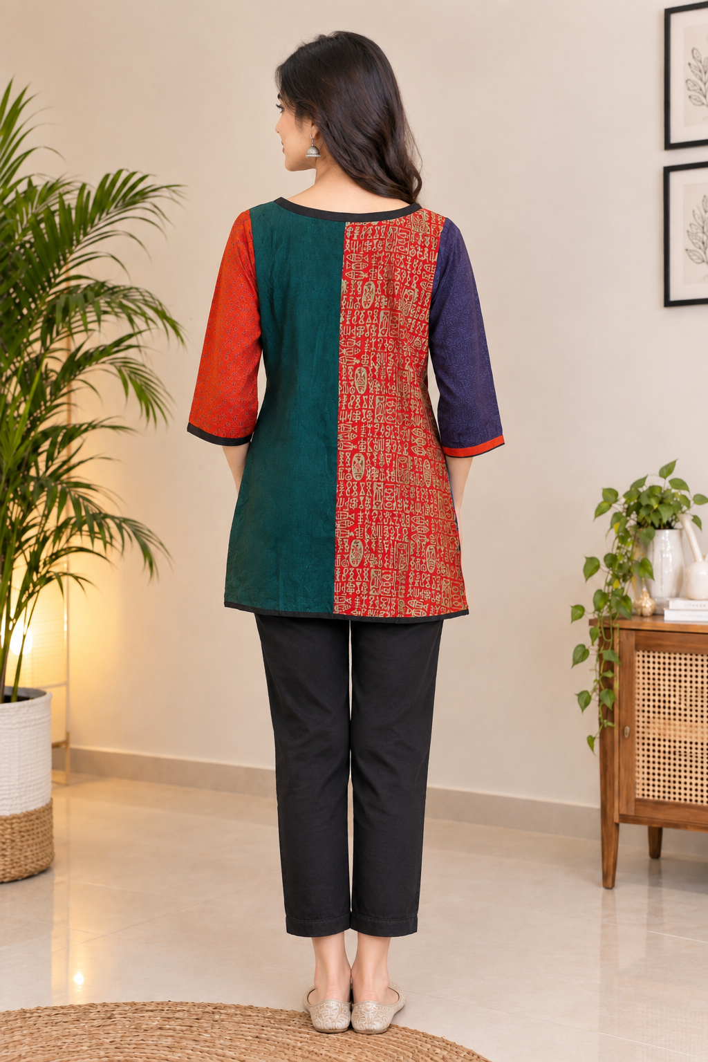Tussar Silk Top - Ekta (Size - S)