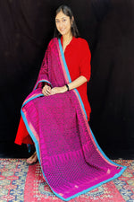 Agni Handblock Printed Woven Tangail Dupatta