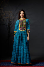 Ojasvi - Maxi Dress - Blue - Anuradha Ramam
