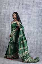 Hara - Kantha Embroidered saree