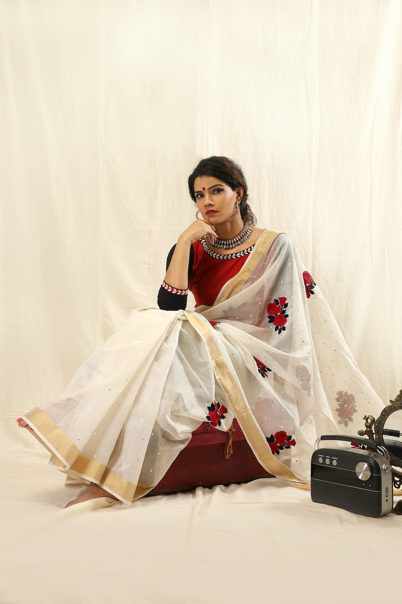 Gulab Saree - Anuradha Ramam
