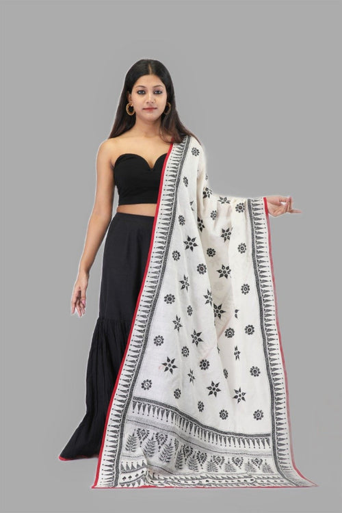 Iksha, Kantha Embroidery Dupata - Anuradha Ramam