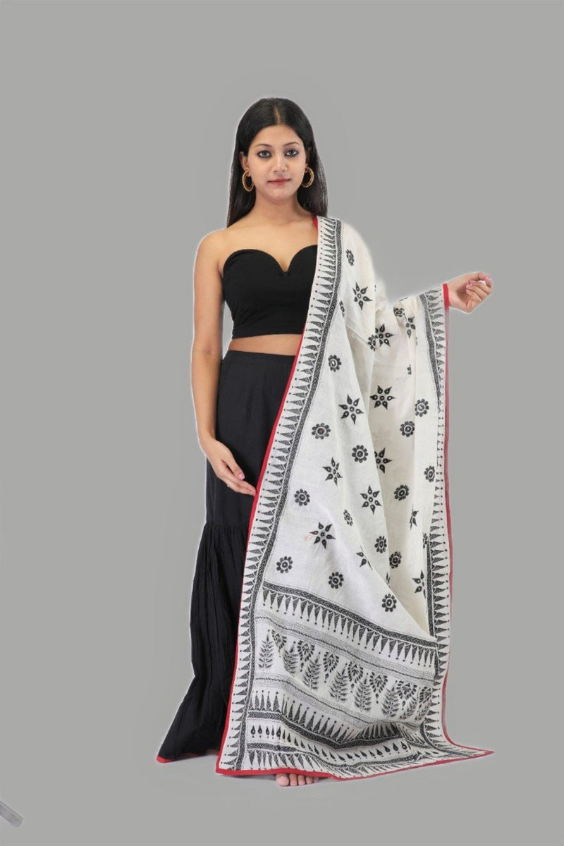 Iksha, Kantha Embroidery Dupata - Anuradha Ramam