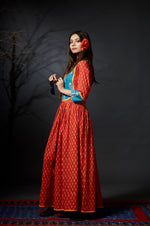 Ojasvi - Maxi Dress - Orange - Anuradha Ramam