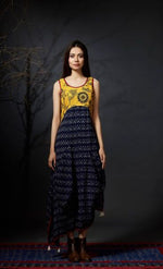 Aishwarya - Cowl Dress - Anuradha Ramam-Hand woven- Sustainable fashion- Conscious fashion- Vocal for local
