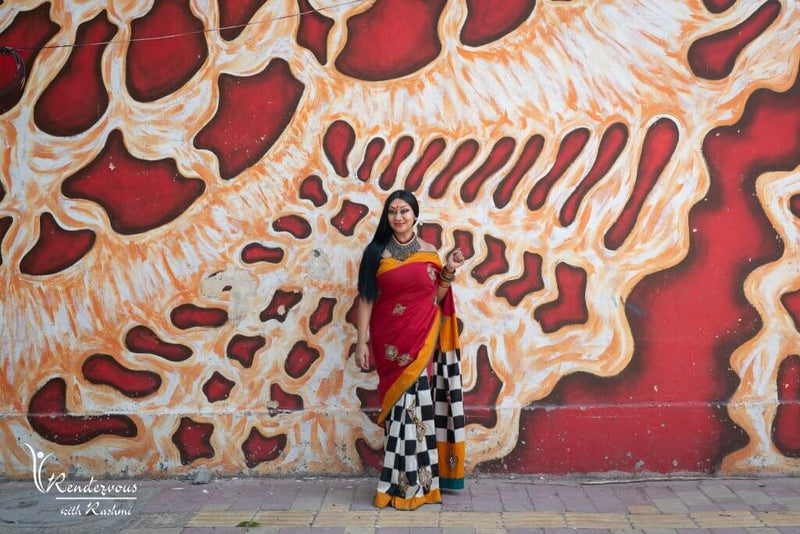Alta Saree - Anuradha Ramam-Hand woven- Sustainable fashion- Conscious fashion- Vocal for local