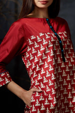Bodhi - Hand Block Printed Dress - Anuradha Ramam- Hand woven- hand block print- Sustainable fashion- Conscious fashion- Vocal for local