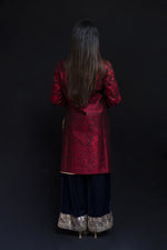 Jasmin - Raw Silk Jacket with Sequins Embroidery